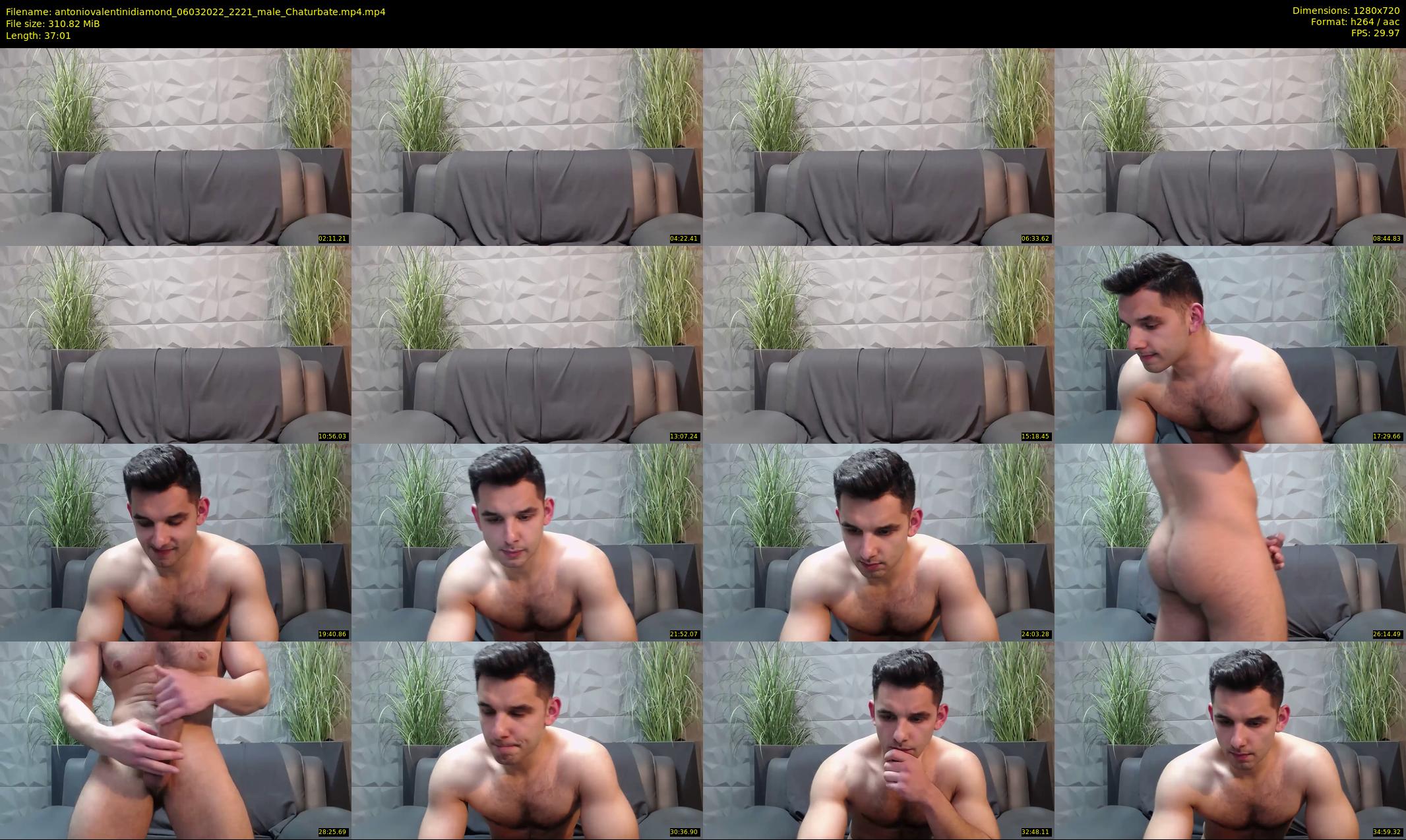 antoniovalentinidiamond — 38 minute Chaturbate male cam show recording, 720p, Mar 6, 2022
