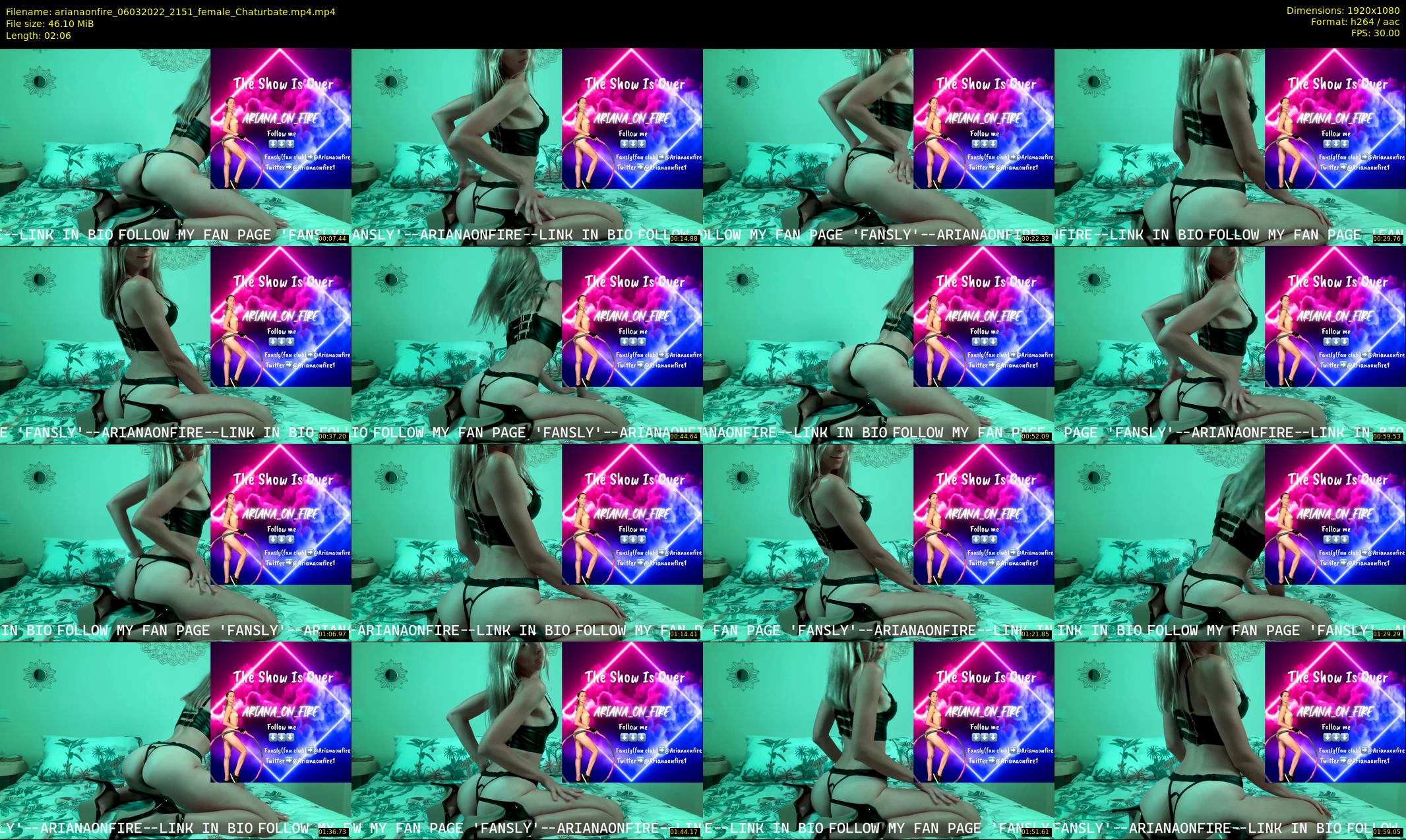 arianaonfire — 3 minute Chaturbate couple cam show recording, 1080p, Mar 6, 2022