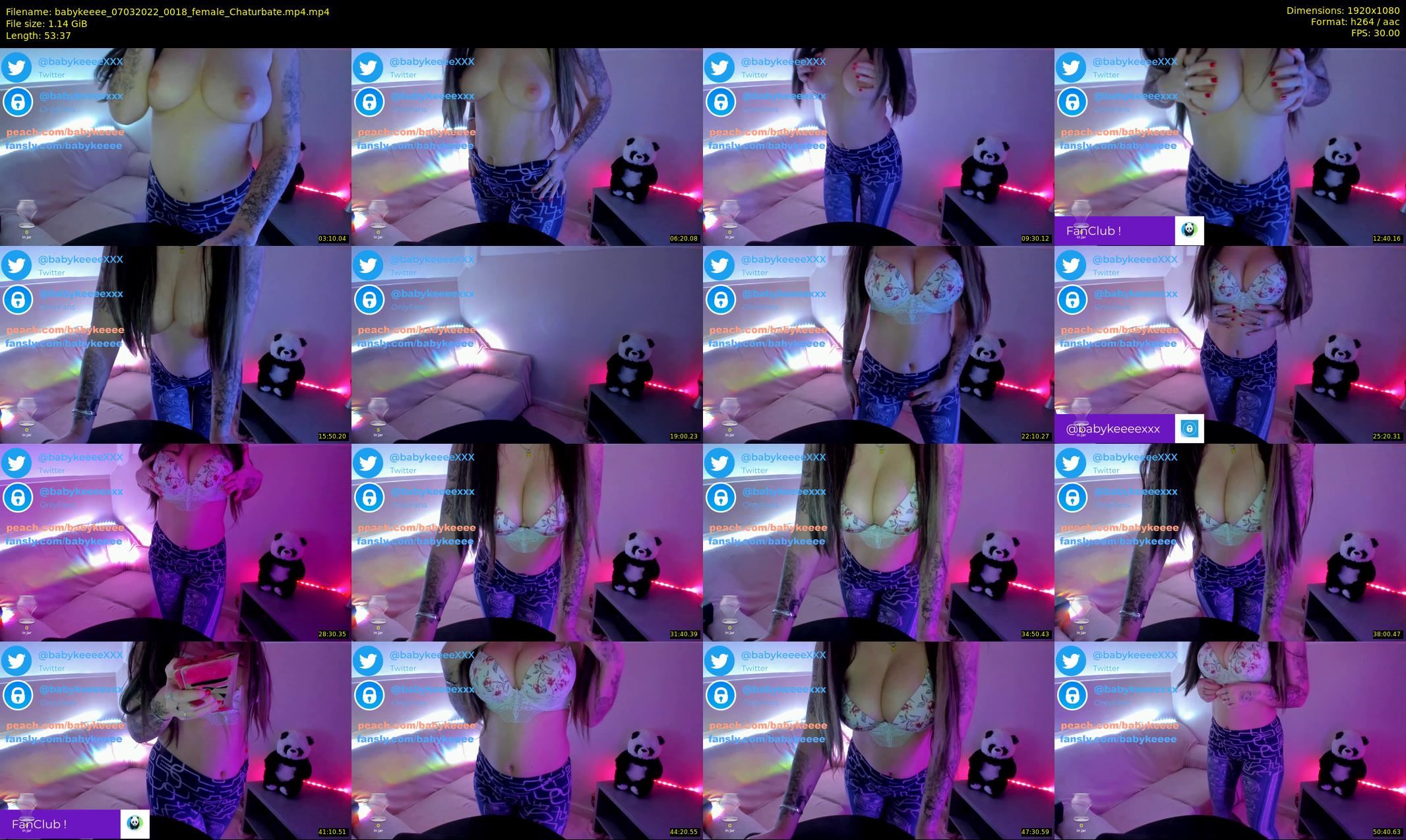 babykeeee — 54 minute Chaturbate female cam show recording, 1080p, Mar 7, 2022