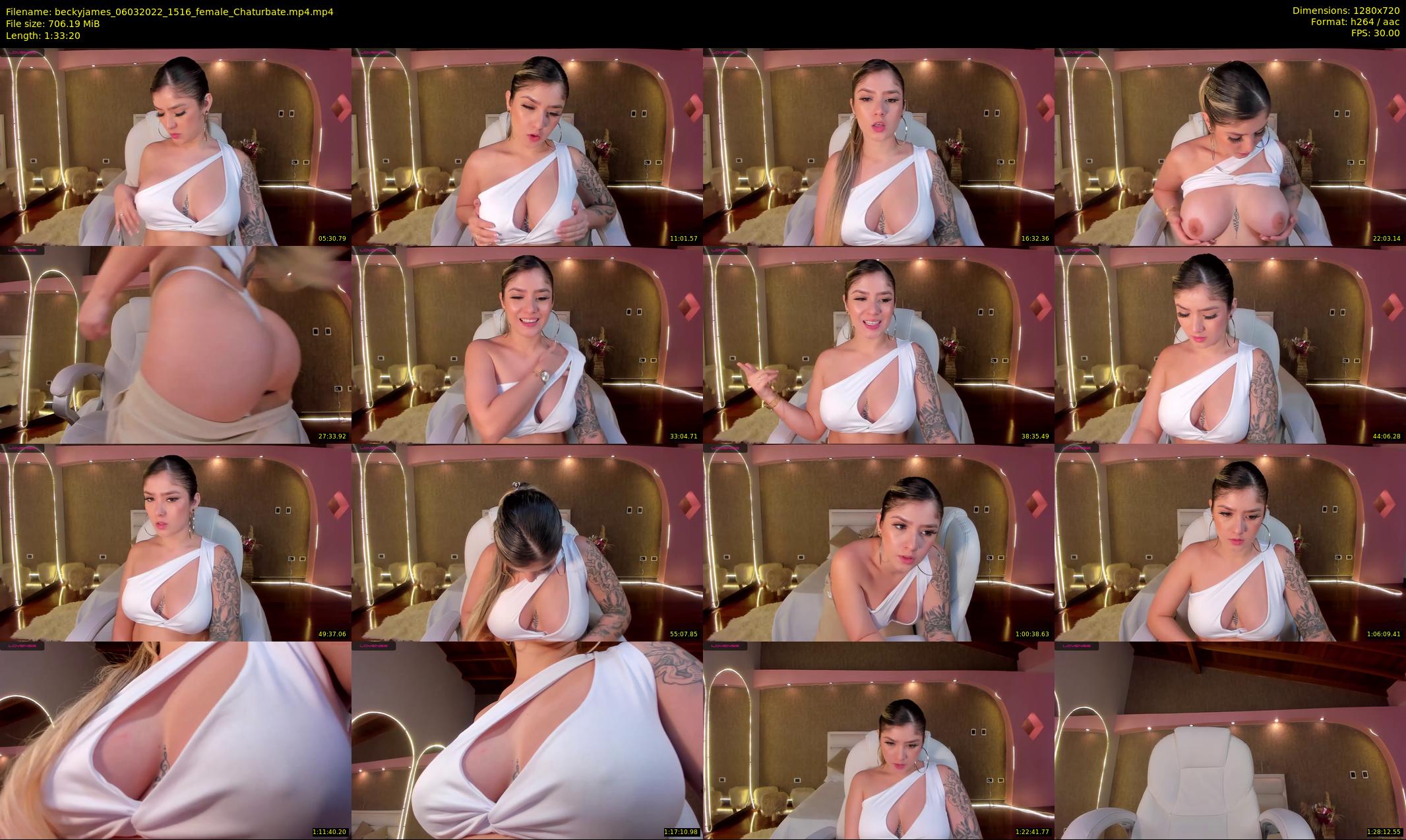 beckyjames — 94 minute Chaturbate female cam show recording, 720p, Mar 6, 2022