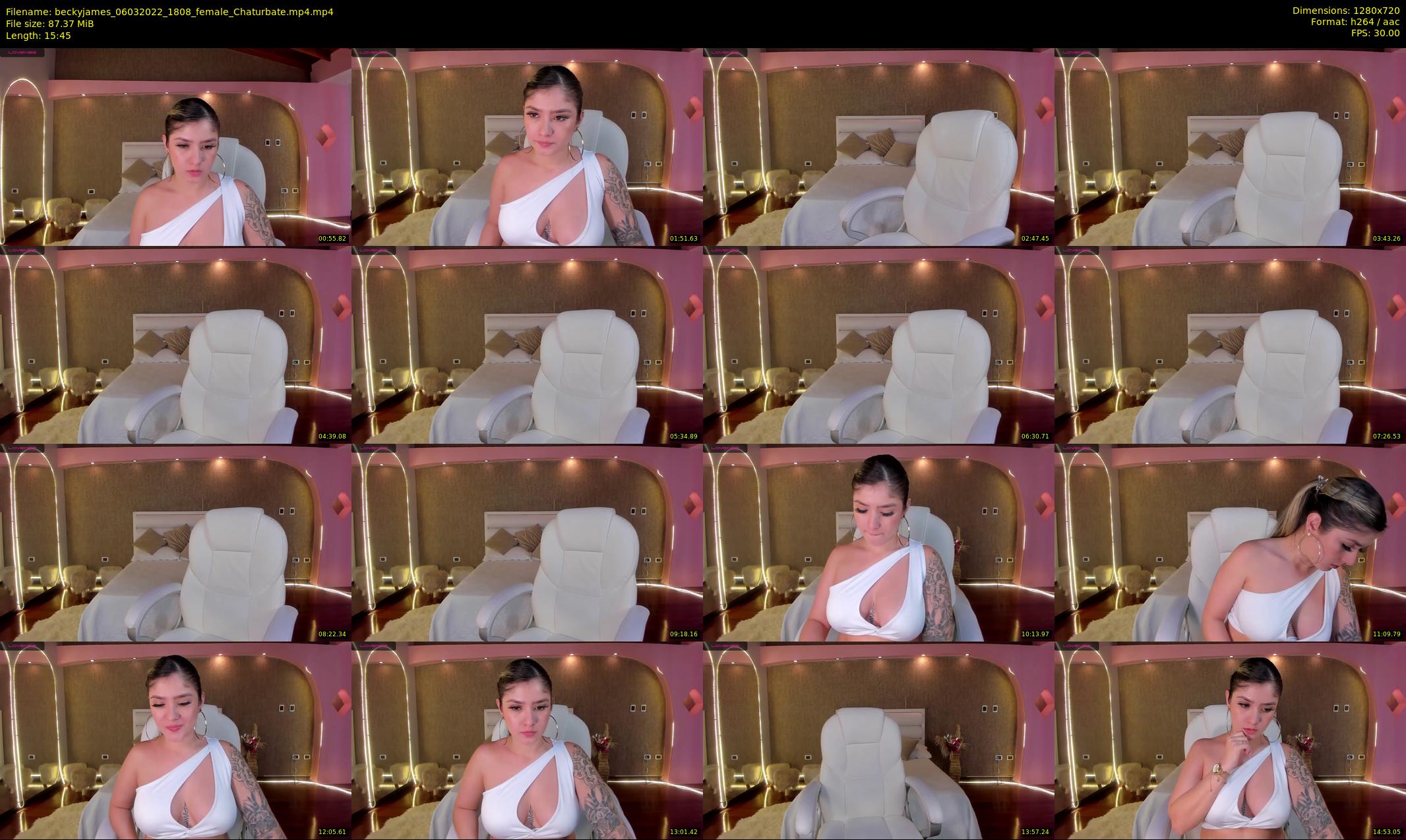 beckyjames — 16 minute Chaturbate female cam show recording, 720p, Mar 6, 2022