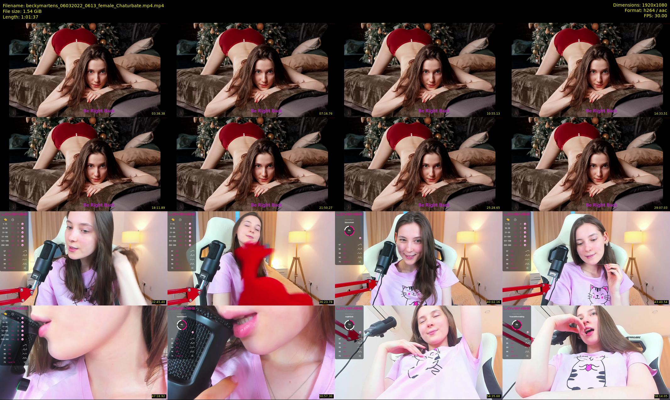 beckymartens — 62 minute Chaturbate female cam show recording, 1080p, Mar 6, 2022