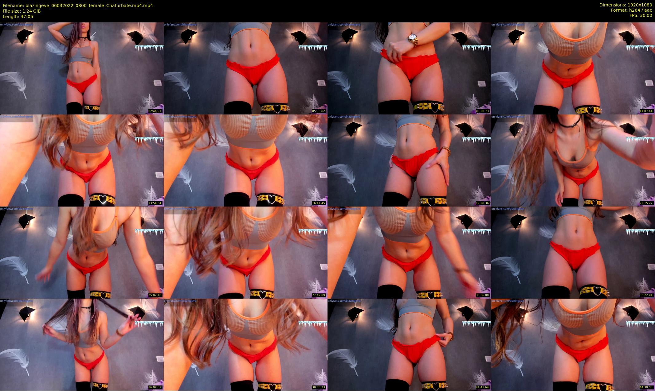 blazingeve — 48 minute Chaturbate female cam show recording, 1080p, Mar 6, 2022