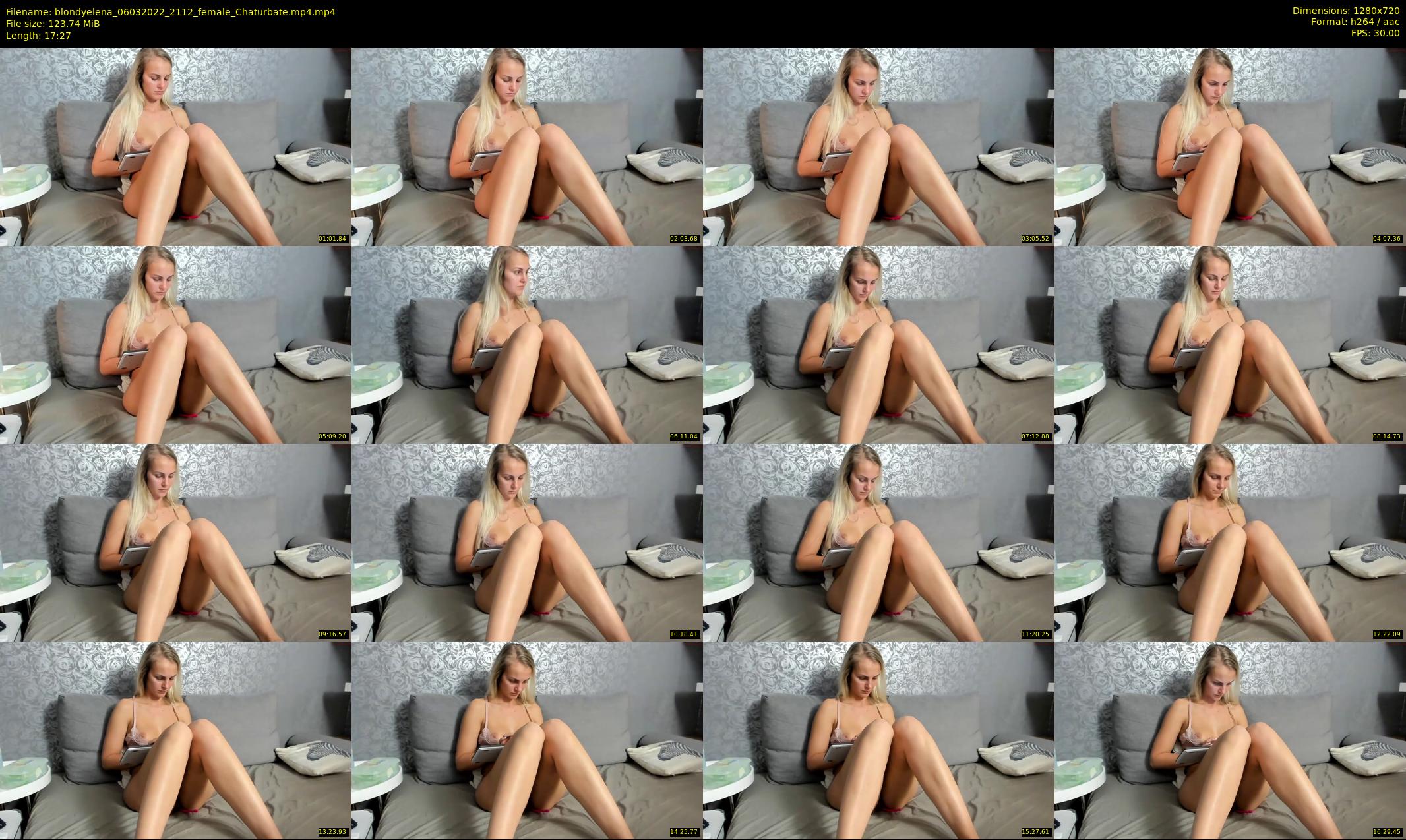 blondyelena — 18 minute Chaturbate female cam show recording, 720p, Mar 6, 2022