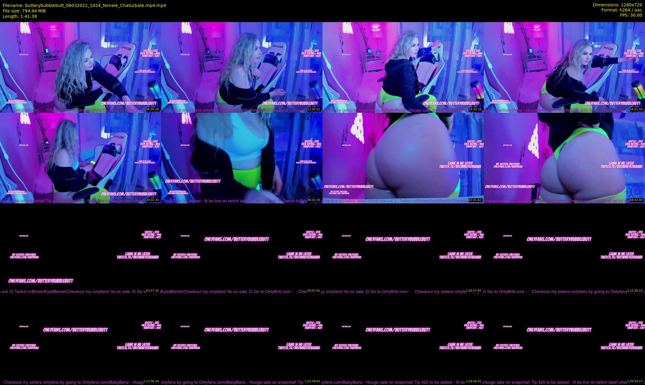 butterybubblebutt — 102 minute Chaturbate couple cam show recording, 720p, Mar 6, 2022