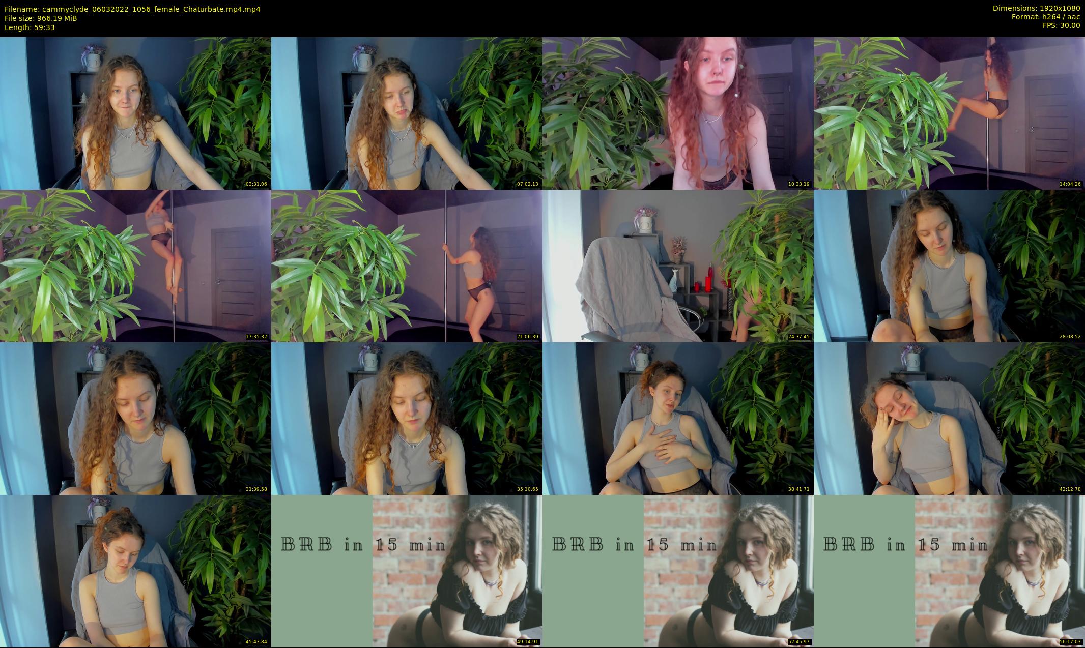 cammyclyde — 60 minute Chaturbate female cam show recording, 1080p, Mar 6, 2022