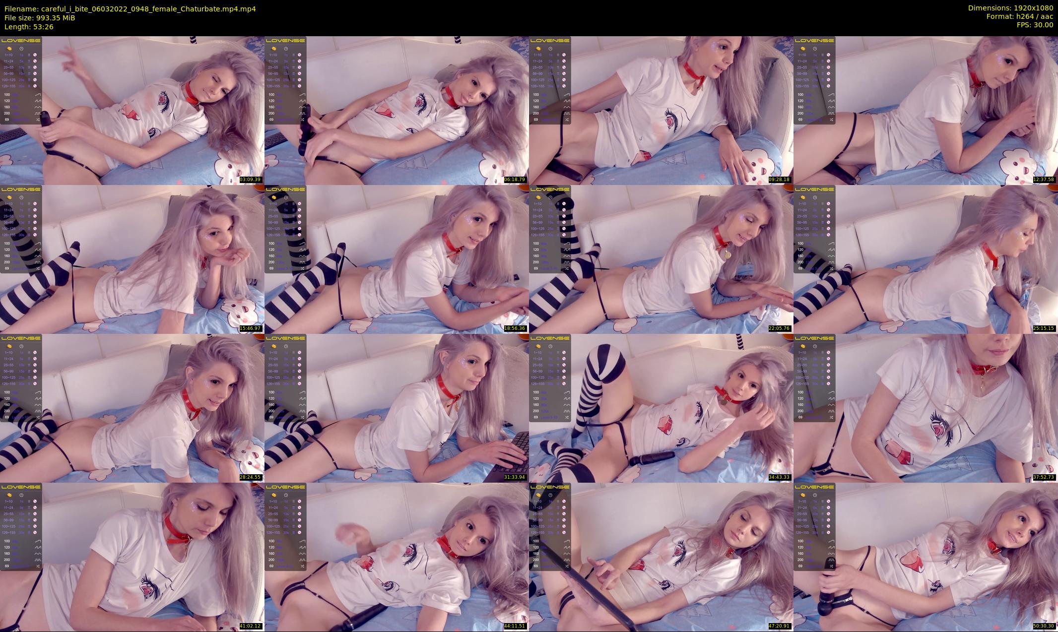 careful_i_bite — 54 minute Chaturbate female cam show recording, 1080p, Mar 6, 2022