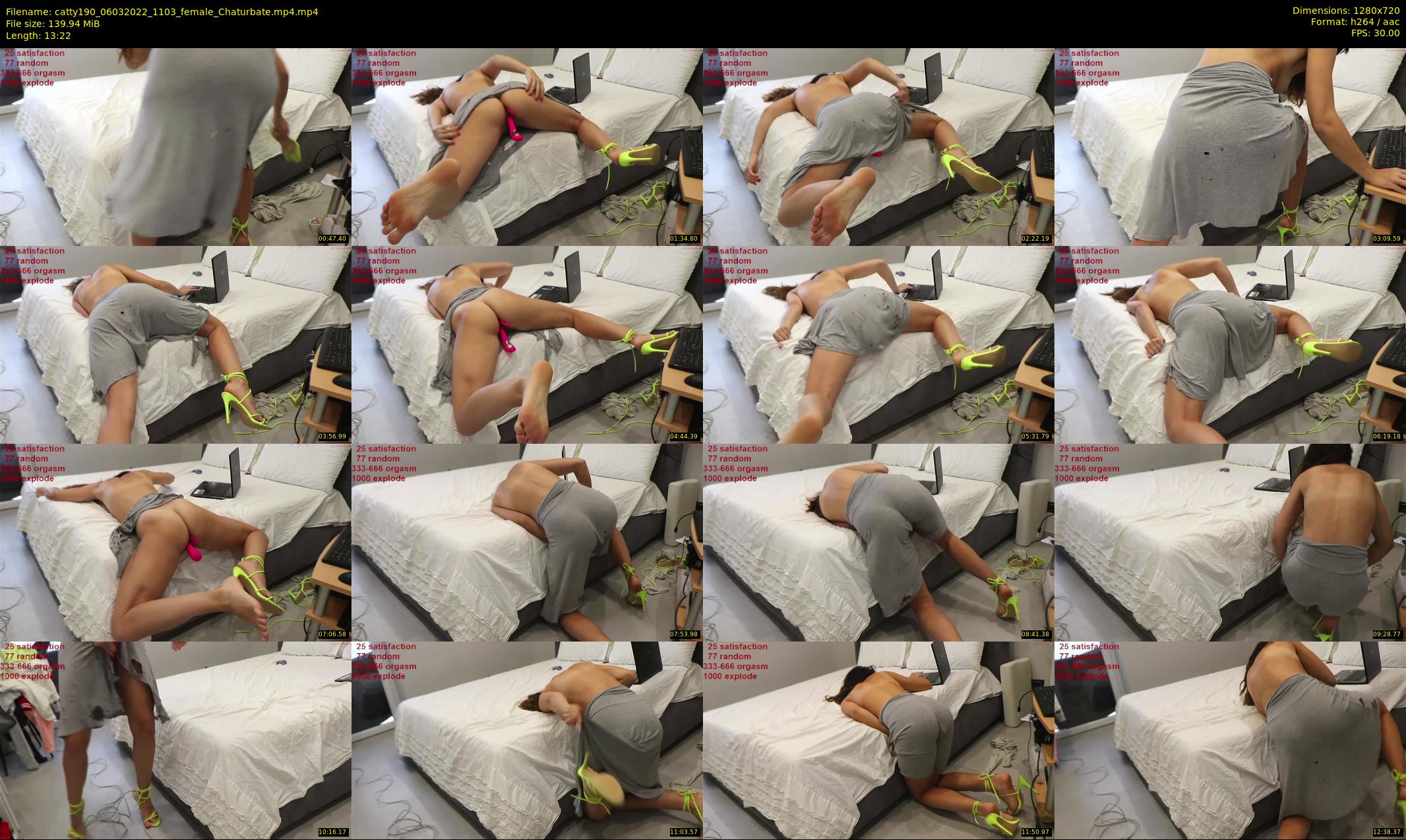 catty190 — 14 minute Chaturbate female cam show recording, 720p, Mar 6, 2022