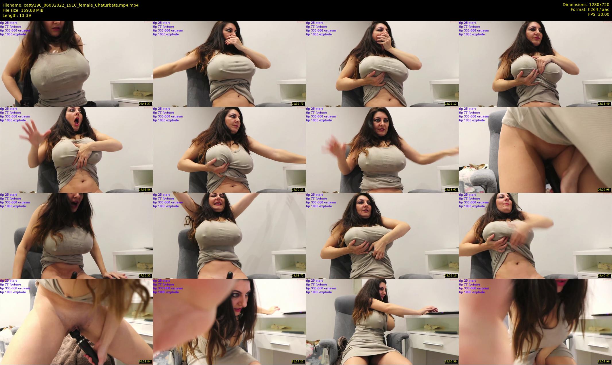 catty190 — 14 minute Chaturbate female cam show recording, 720p, Mar 6, 2022