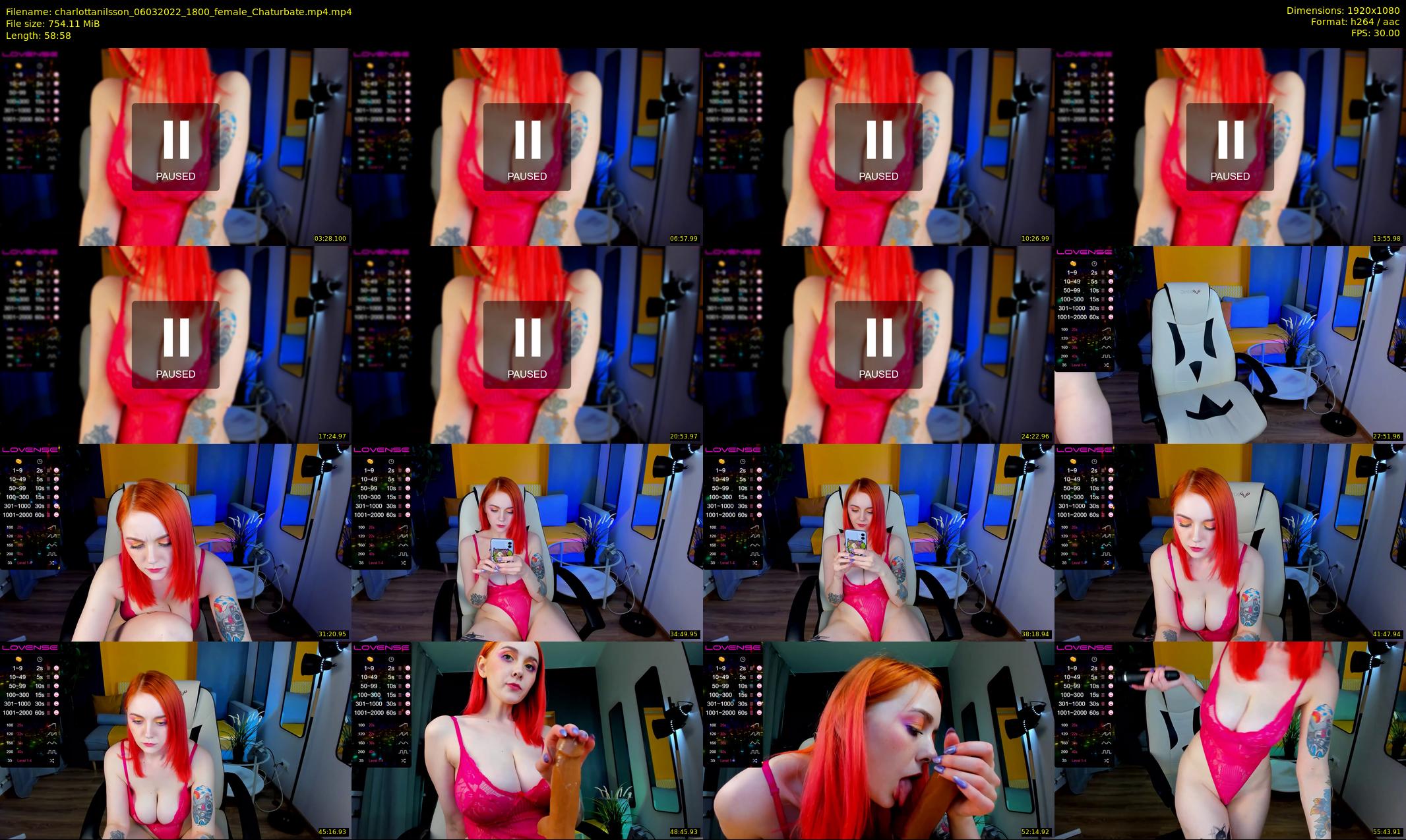 charlottanilsson — 59 minute Chaturbate female cam show recording, 1080p, Mar 6, 2022