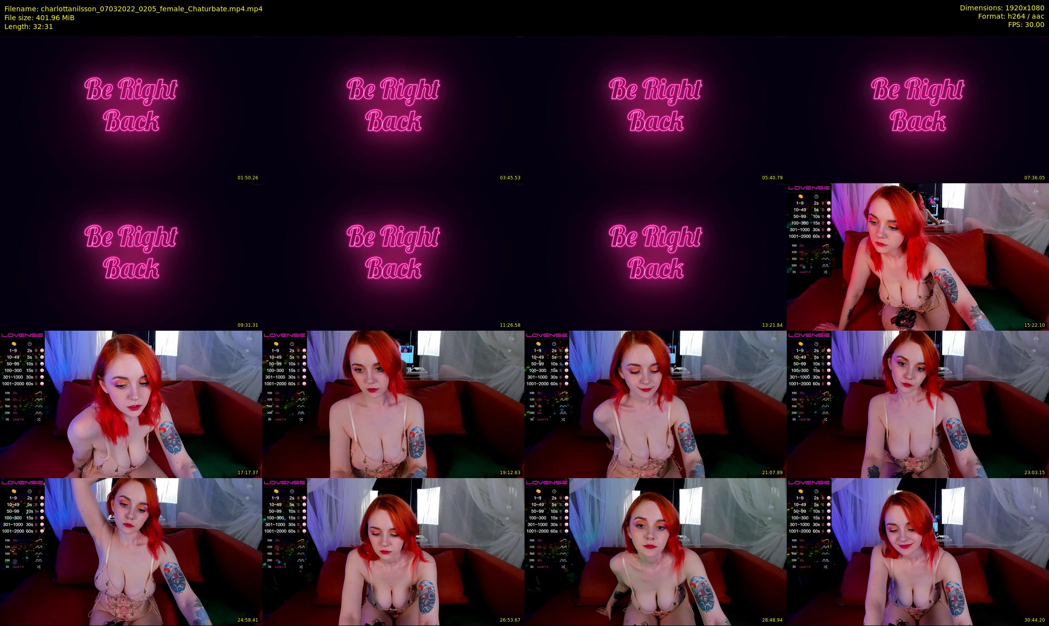 charlottanilsson — 33 minute Chaturbate female cam show recording, 1080p, Mar 7, 2022