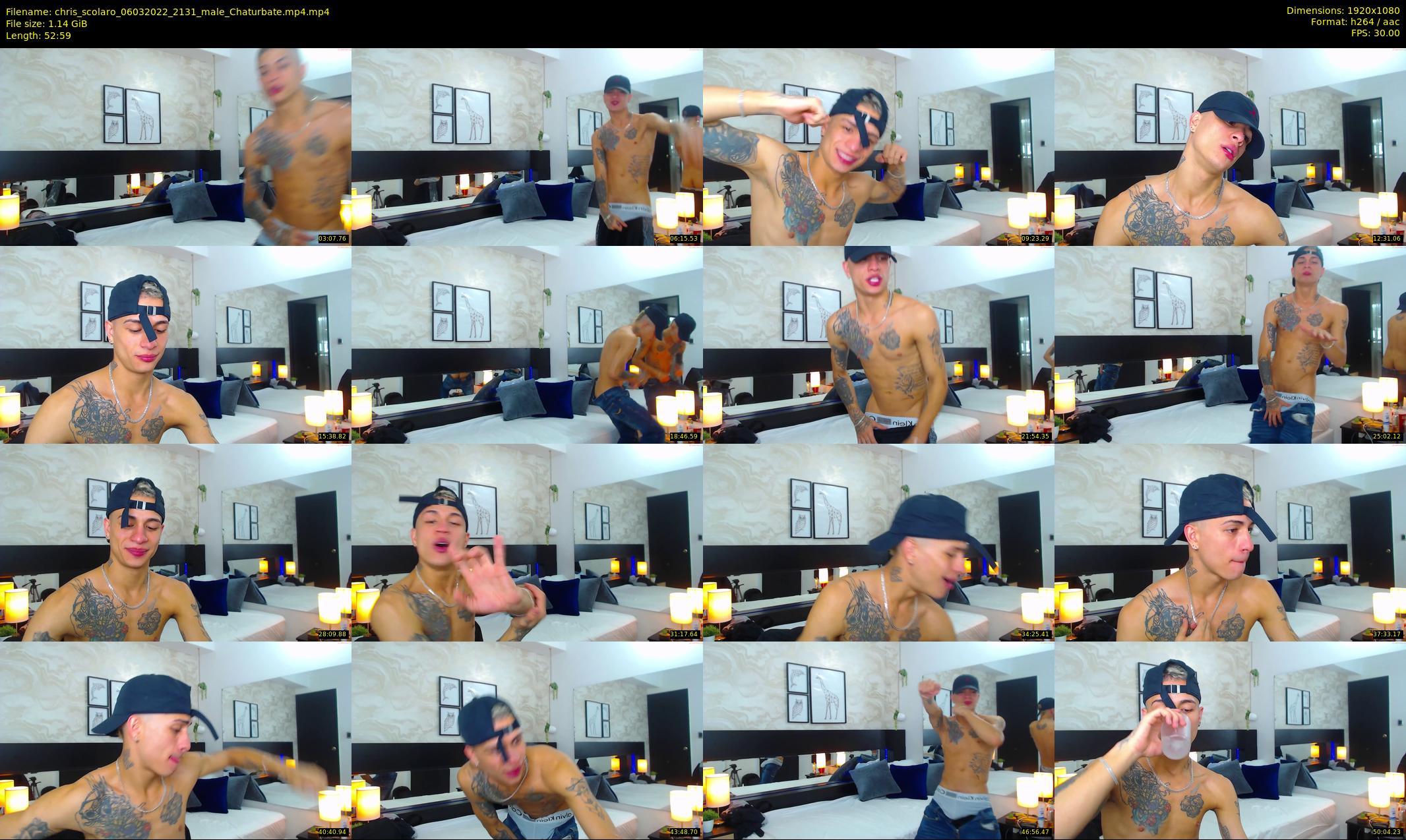 chris_scolaro — 53 minute Chaturbate male cam show recording, 1080p, Mar 6, 2022