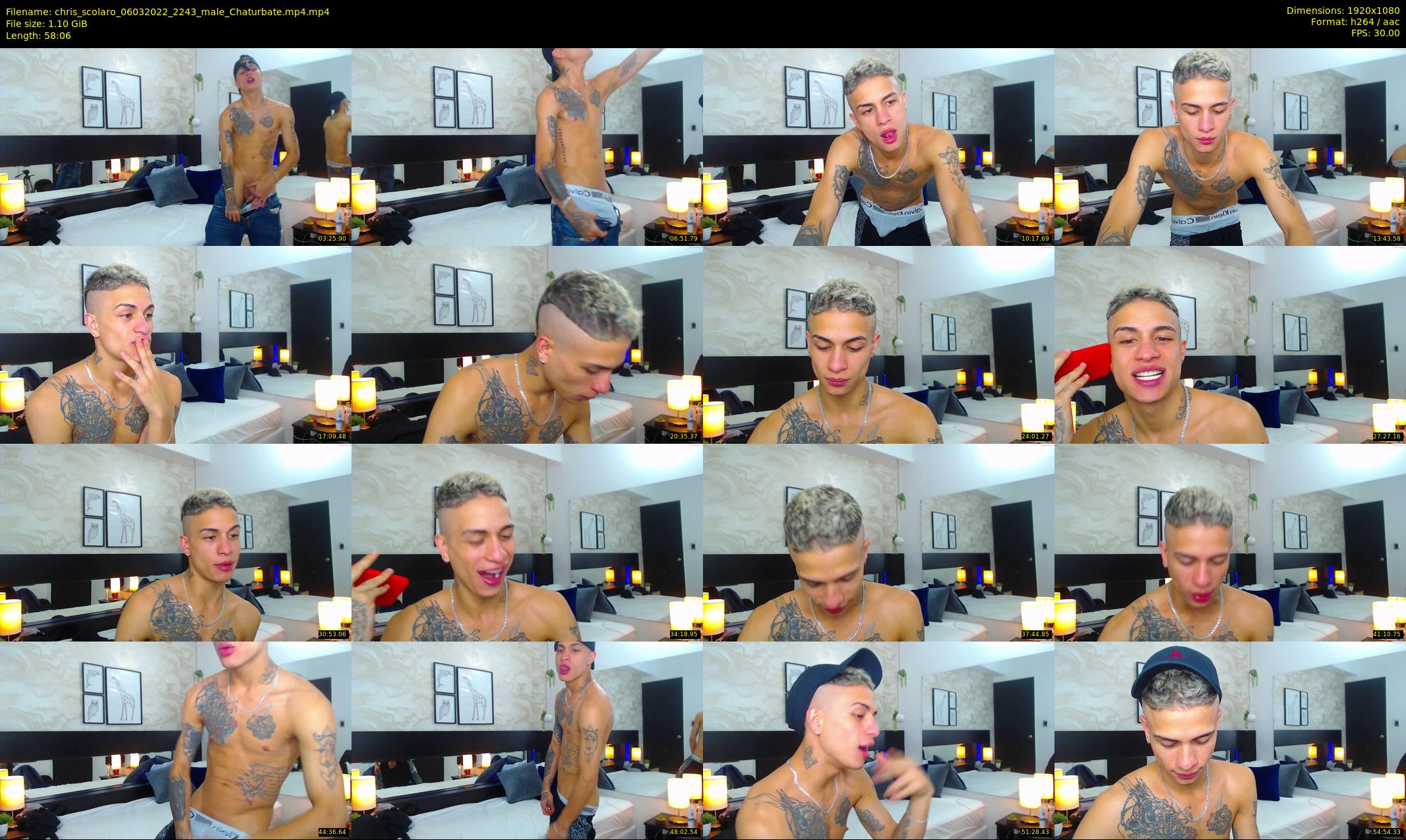 chris_scolaro — 59 minute Chaturbate male cam show recording, 1080p, Mar 6, 2022