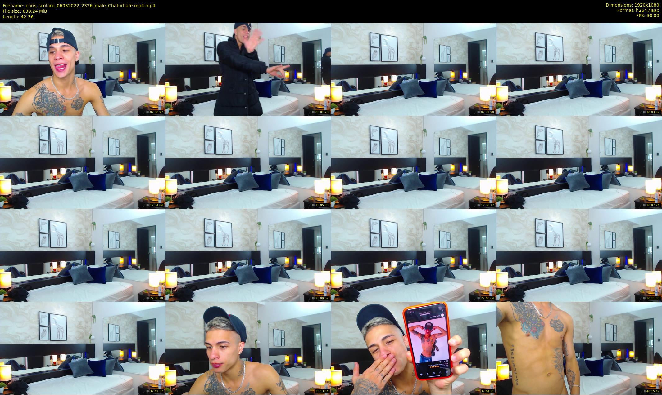 chris_scolaro — 43 minute Chaturbate male cam show recording, 1080p, Mar 6, 2022