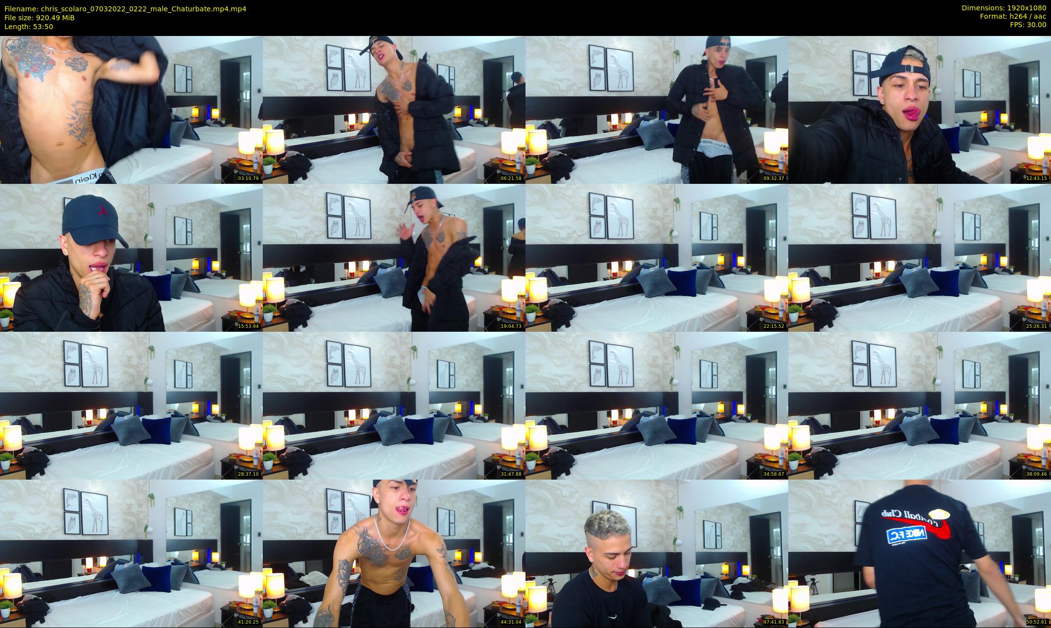 chris_scolaro — 54 minute Chaturbate male cam show recording, 1080p, Mar 7, 2022