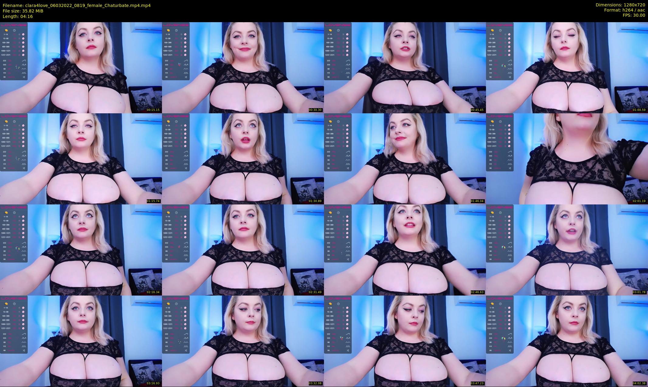 clara4love — 5 minute Chaturbate female cam show recording, 720p, Mar 6, 2022