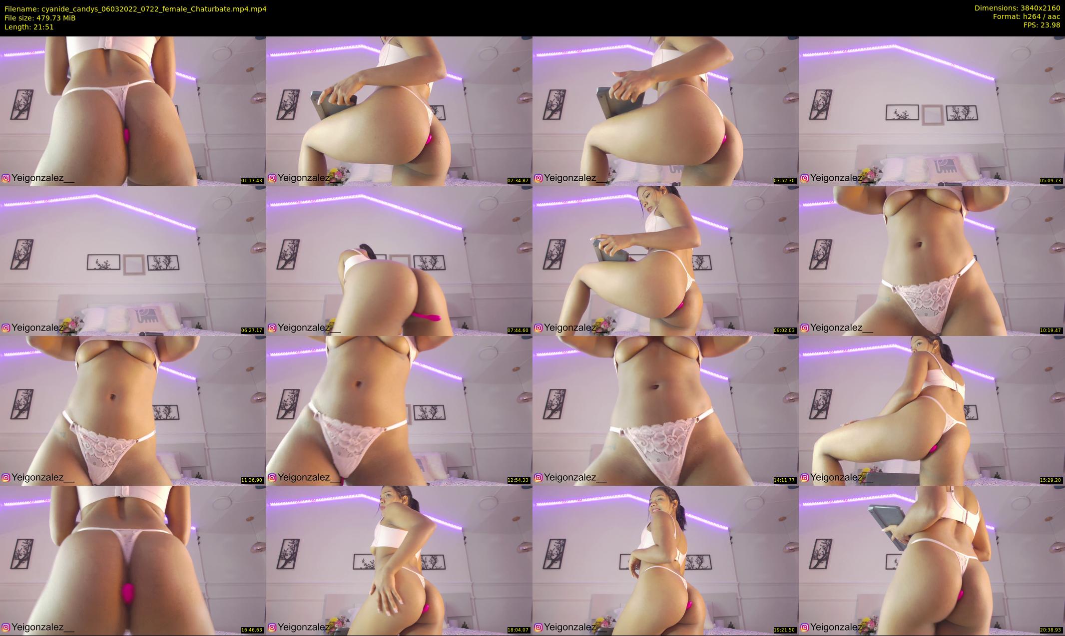 cyanide_candys — 22 minute Chaturbate female cam show recording, 4K, Mar 6, 2022