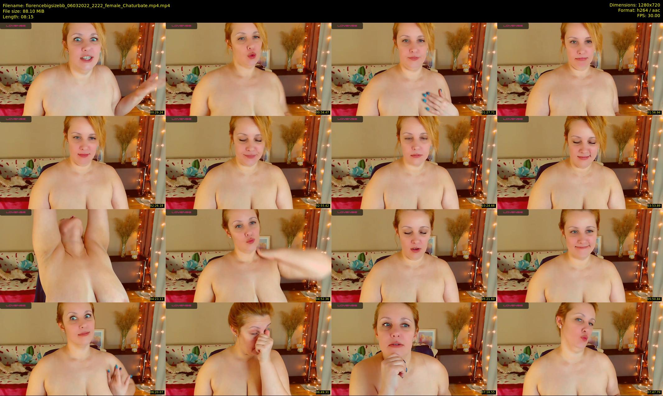 florencebigsizebb — 9 minute Chaturbate female cam show recording, 720p, Mar 6, 2022