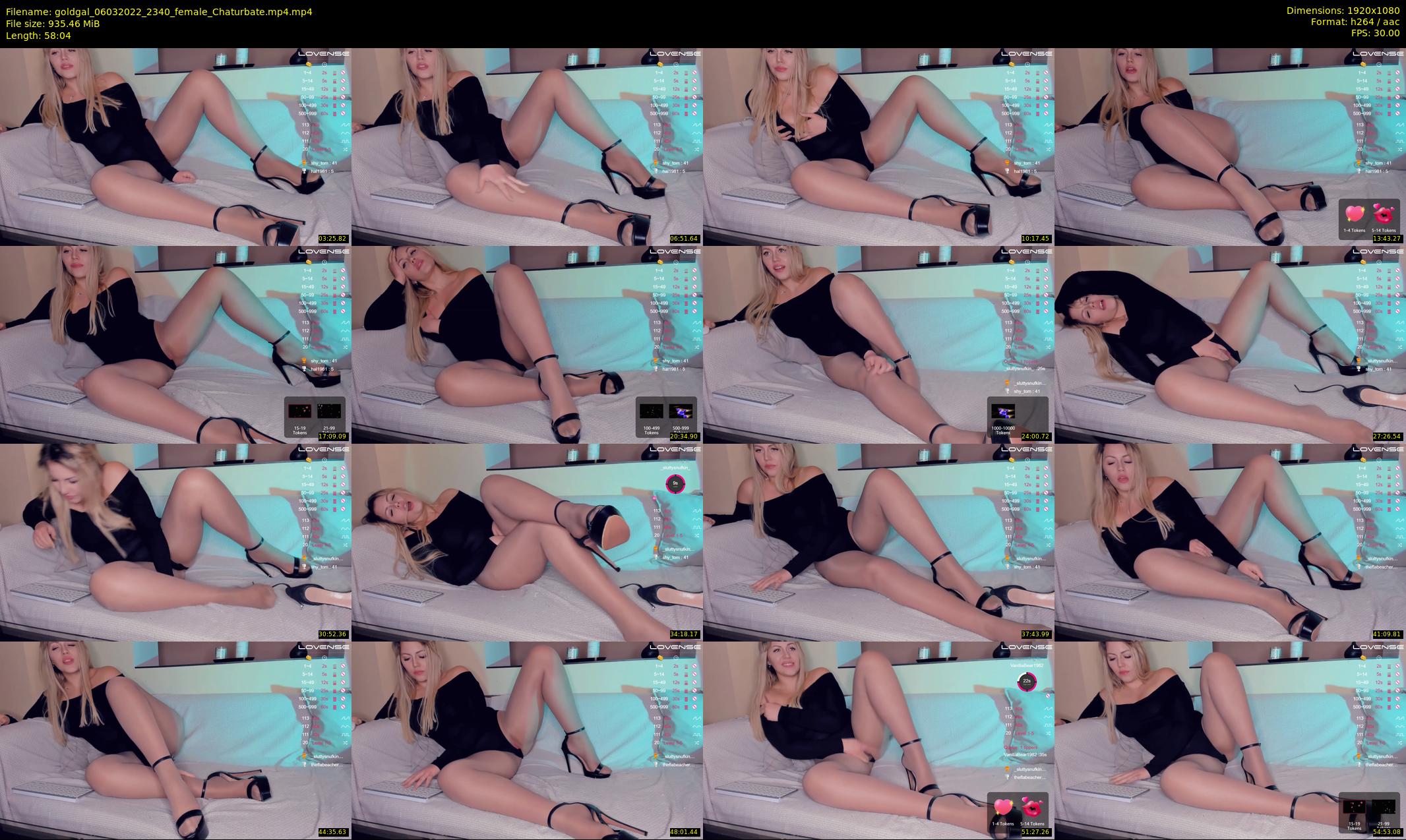 goldgal — 59 minute Chaturbate female cam show recording, 1080p, Mar 6, 2022