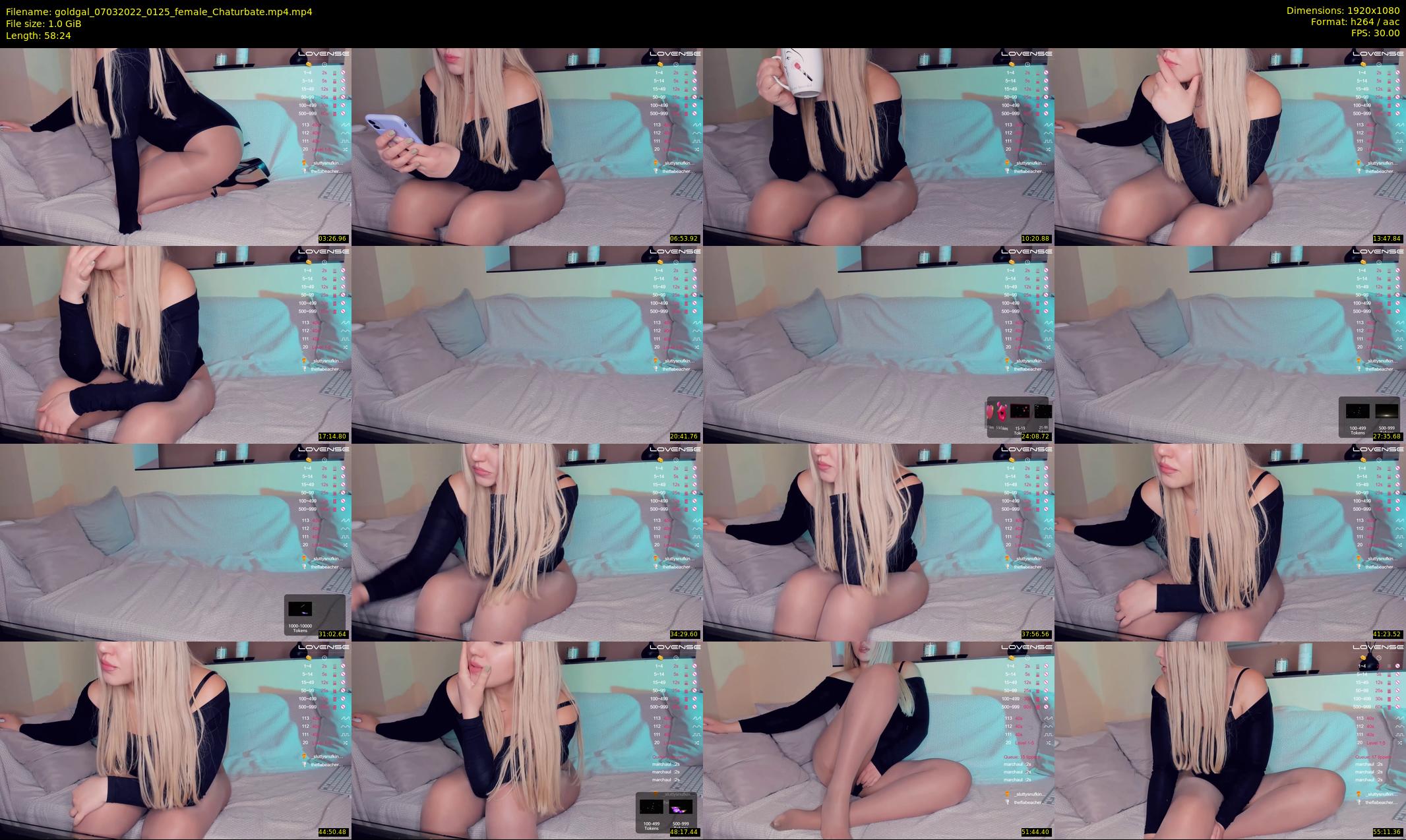 goldgal — 59 minute Chaturbate female cam show recording, 1080p, Mar 7, 2022