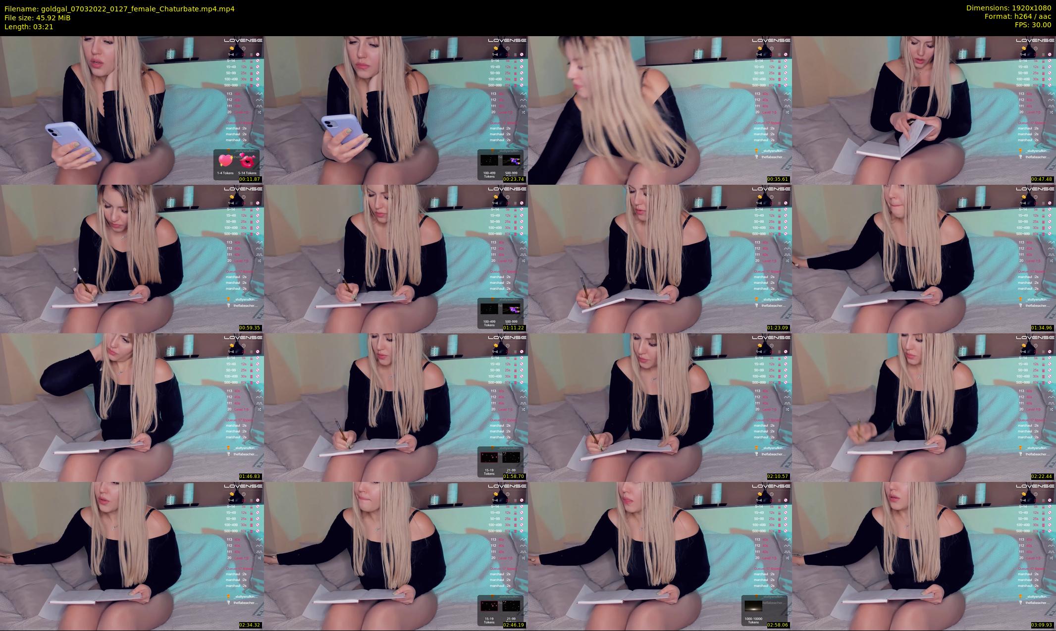 goldgal — 4 minute Chaturbate female cam show recording, 1080p, Mar 7, 2022