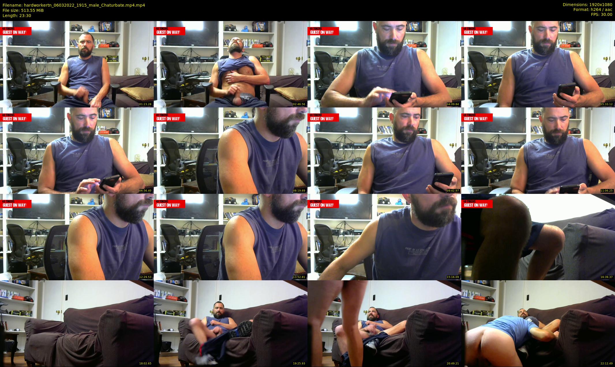 hardworkertn — 24 minute Chaturbate male cam show recording, 1080p, Mar 6, 2022