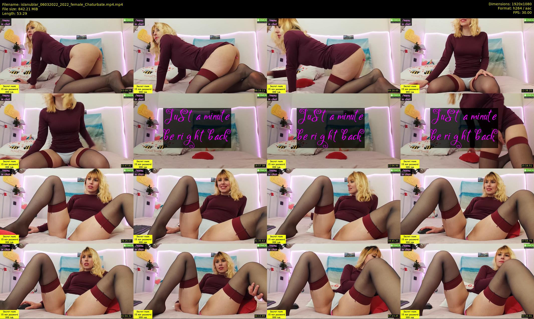 islanublar — 54 minute Chaturbate female cam show recording, 1080p, Mar 6, 2022
