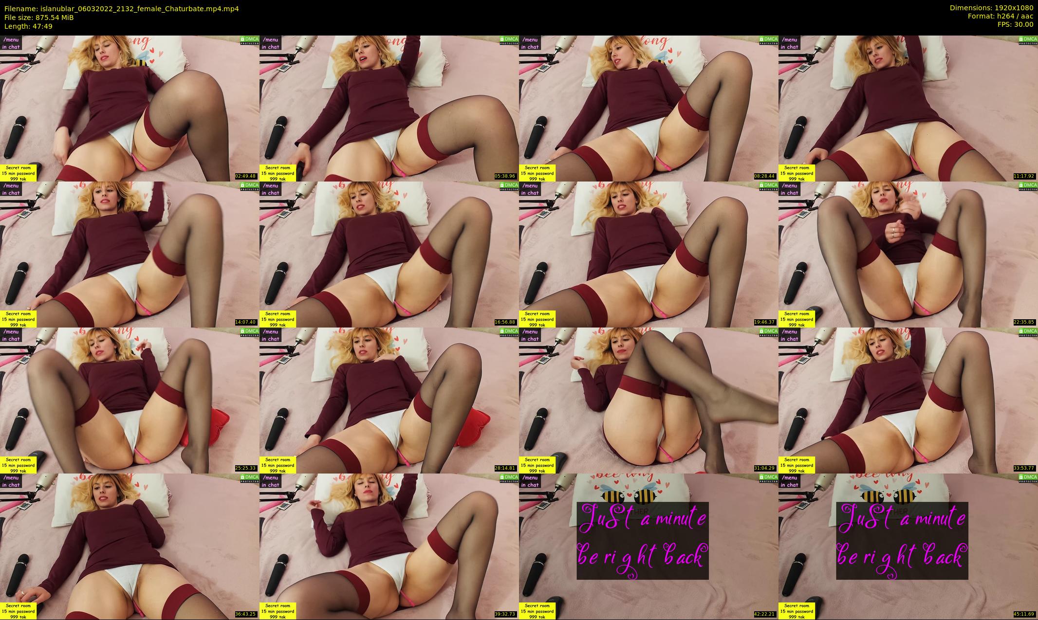 islanublar — 48 minute Chaturbate female cam show recording, 1080p, Mar 6, 2022
