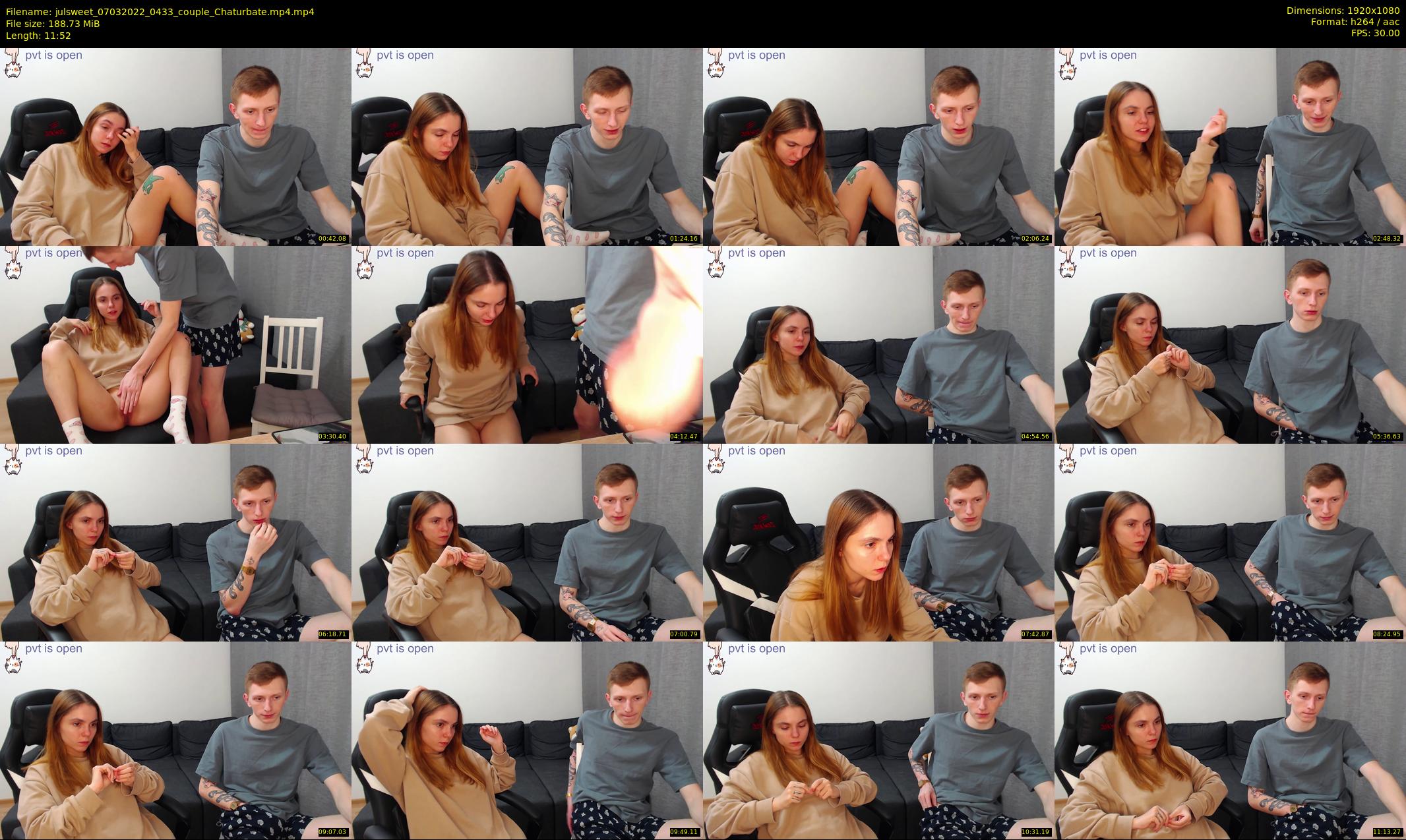 julsweet — 12 minute Chaturbate male cam show recording, 1080p, Mar 7, 2022