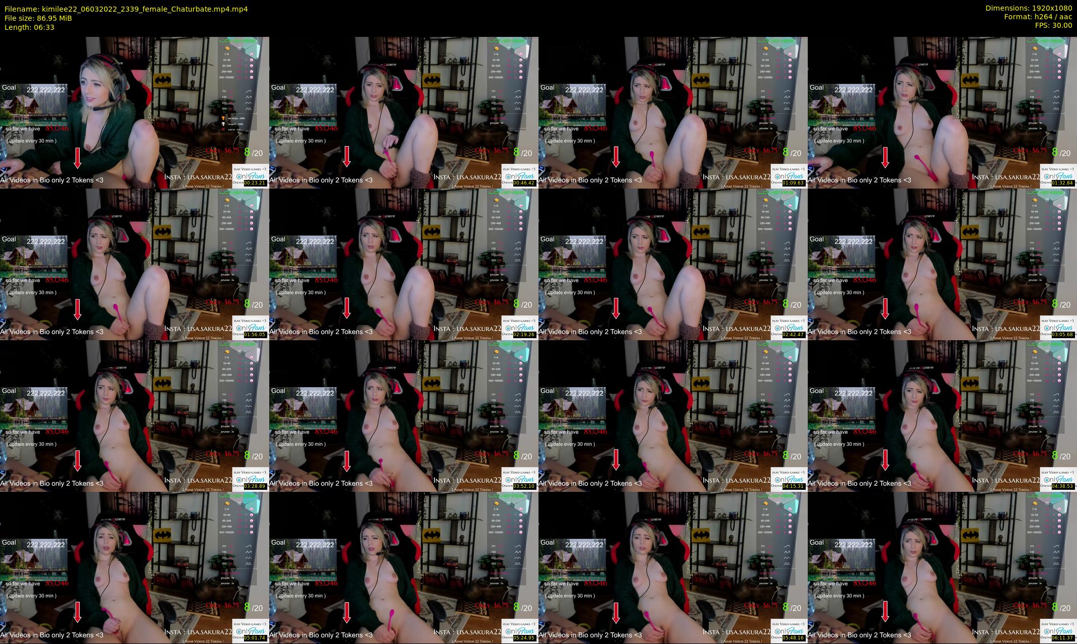kimilee22 — 7 minute Chaturbate female cam show recording, 1080p, Mar 6, 2022