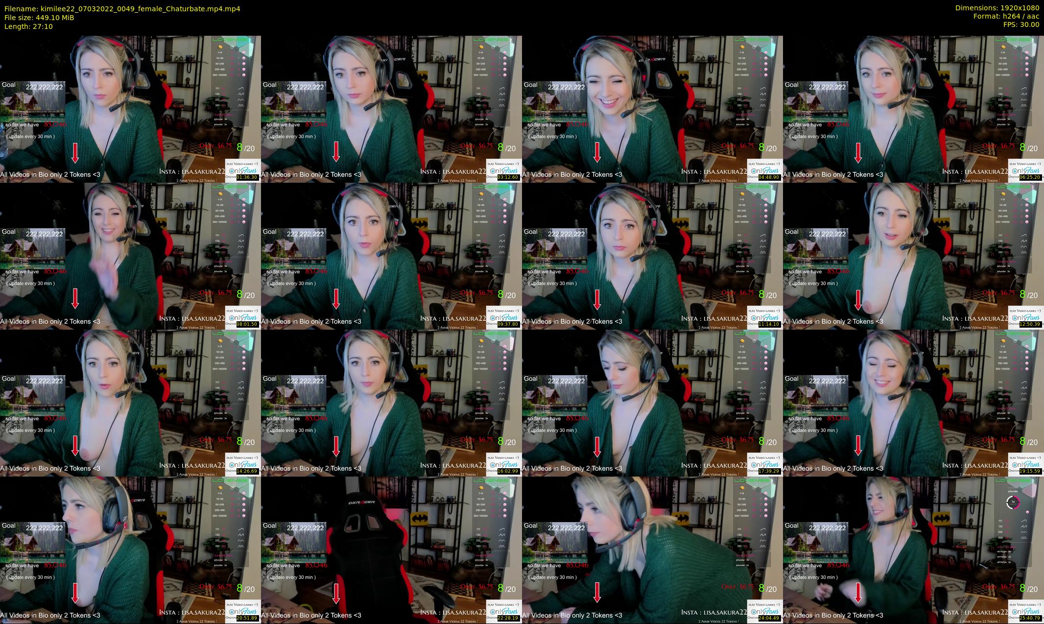 kimilee22 — 28 minute Chaturbate female cam show recording, 1080p, Mar 7, 2022