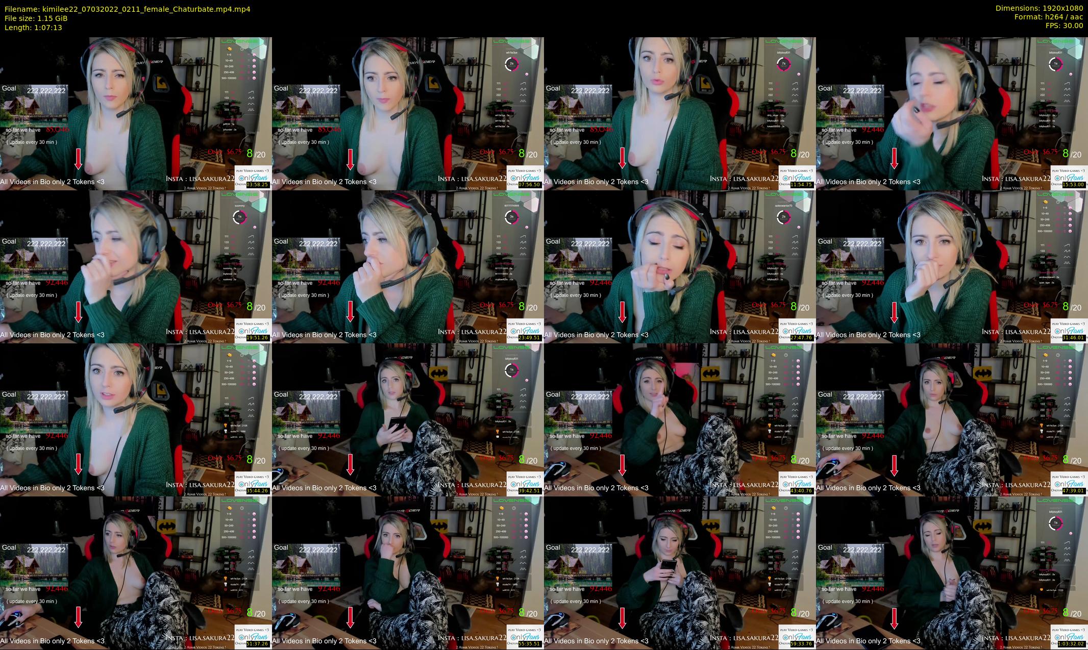 kimilee22 — 68 minute Chaturbate female cam show recording, 1080p, Mar 7, 2022