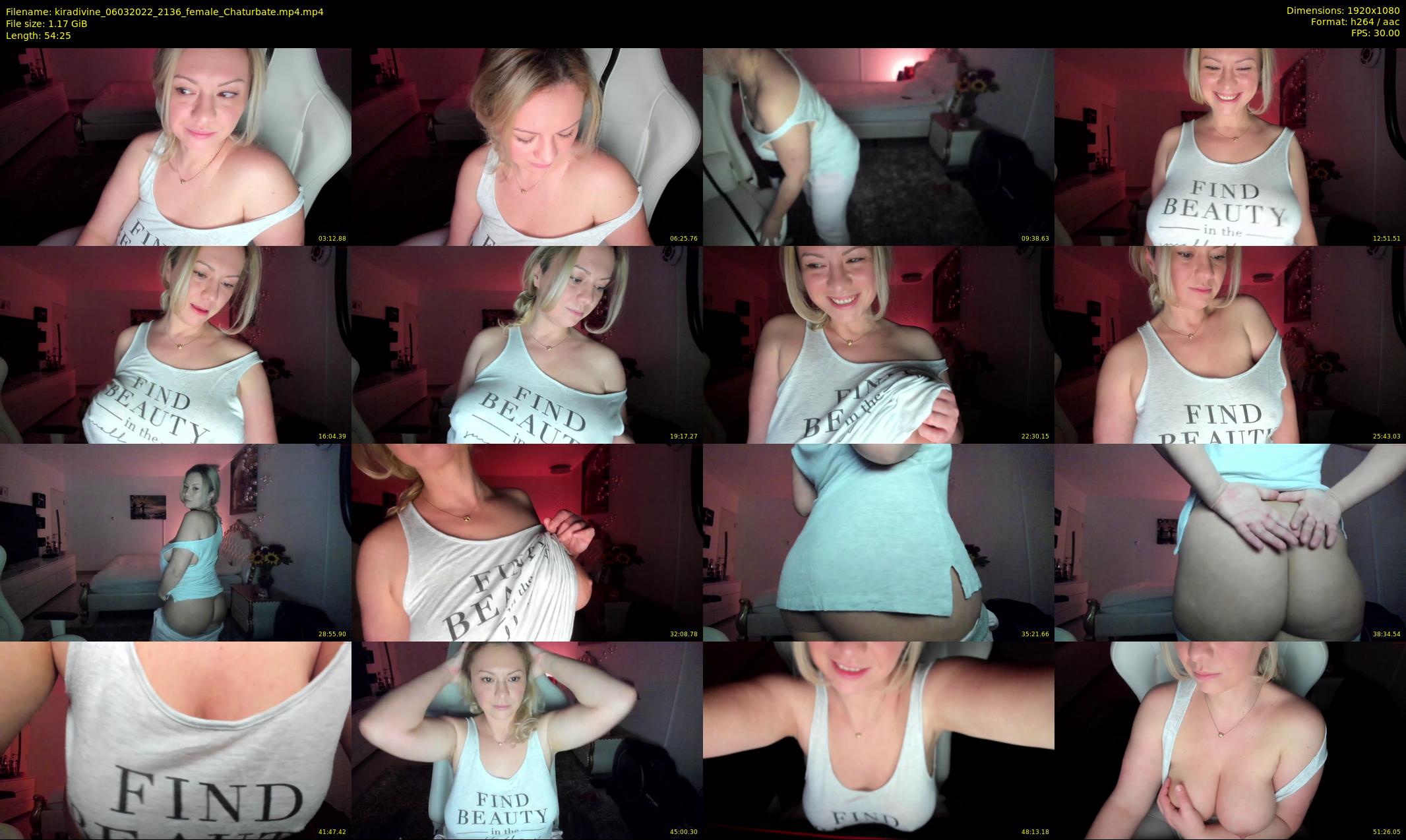 kiradivine — 55 minute Chaturbate female cam show recording, 1080p, Mar 6, 2022