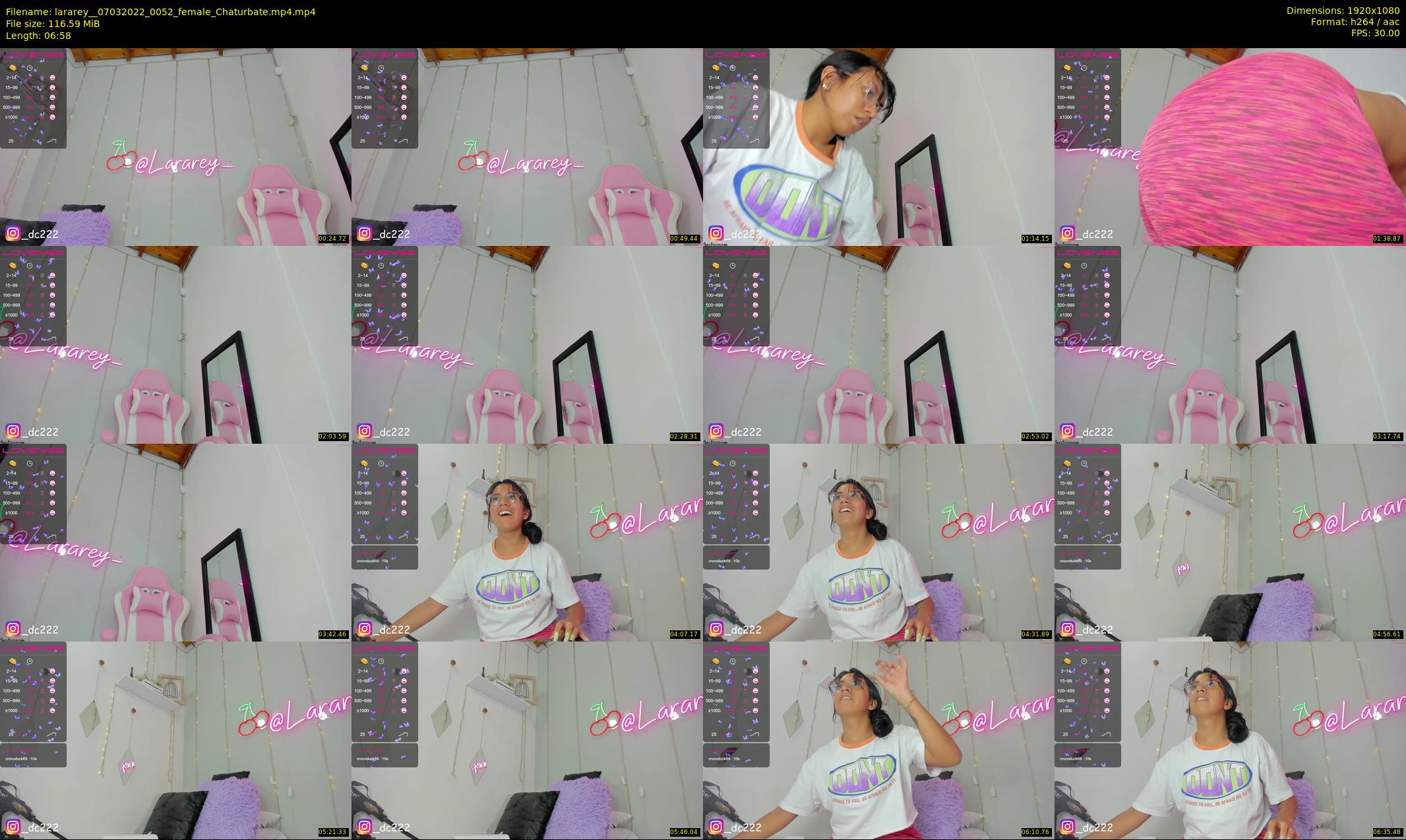 lararey_ — 7 minute Chaturbate female cam show recording, 1080p, Mar 7, 2022