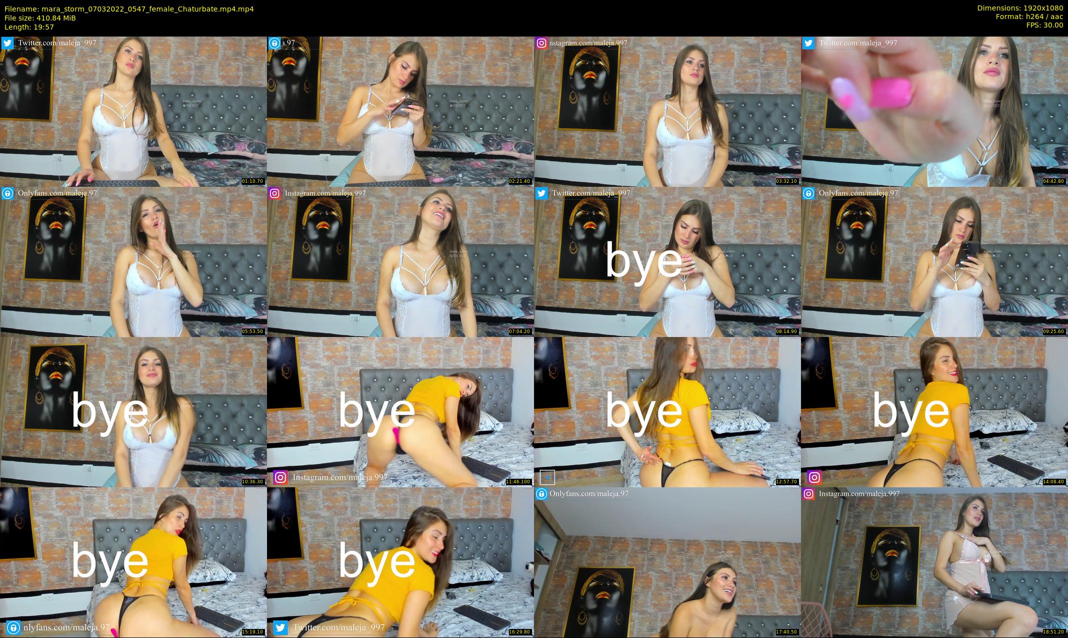 mara_storm — 20 minute Chaturbate female cam show recording, 1080p, Mar 7, 2022
