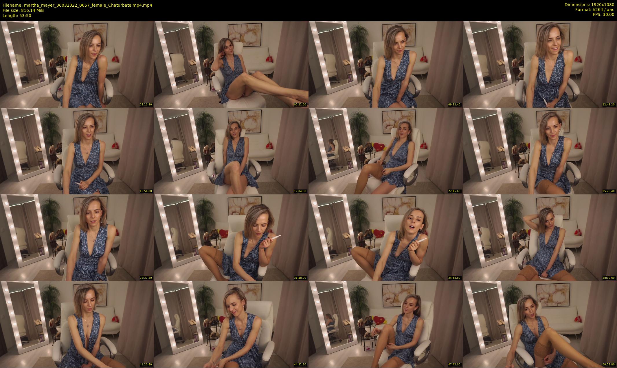 martha_mayer — 54 minute Chaturbate female cam show recording, 1080p, Mar 6, 2022