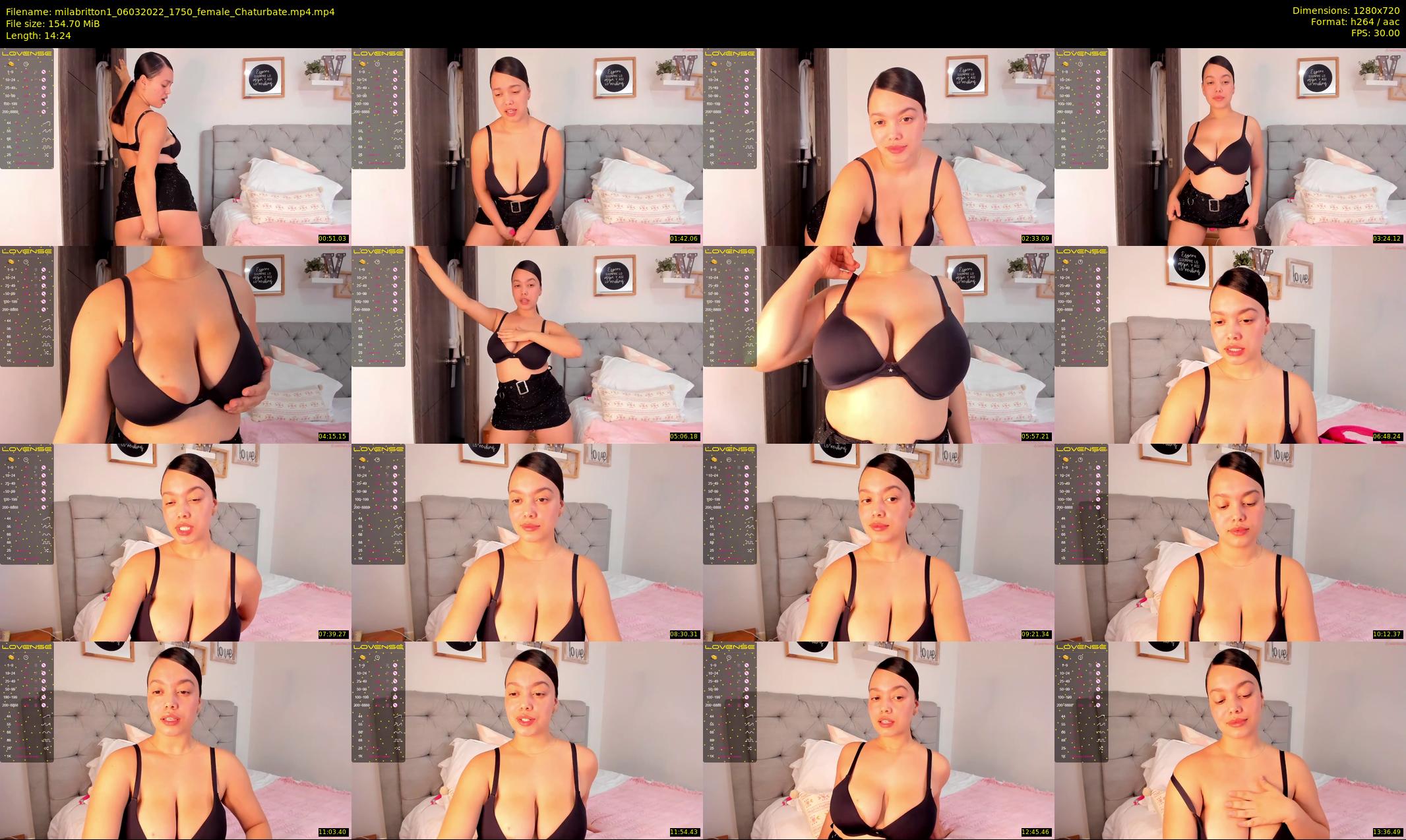 milabritton1 — 15 minute Chaturbate female cam show recording, 720p, Mar 6, 2022