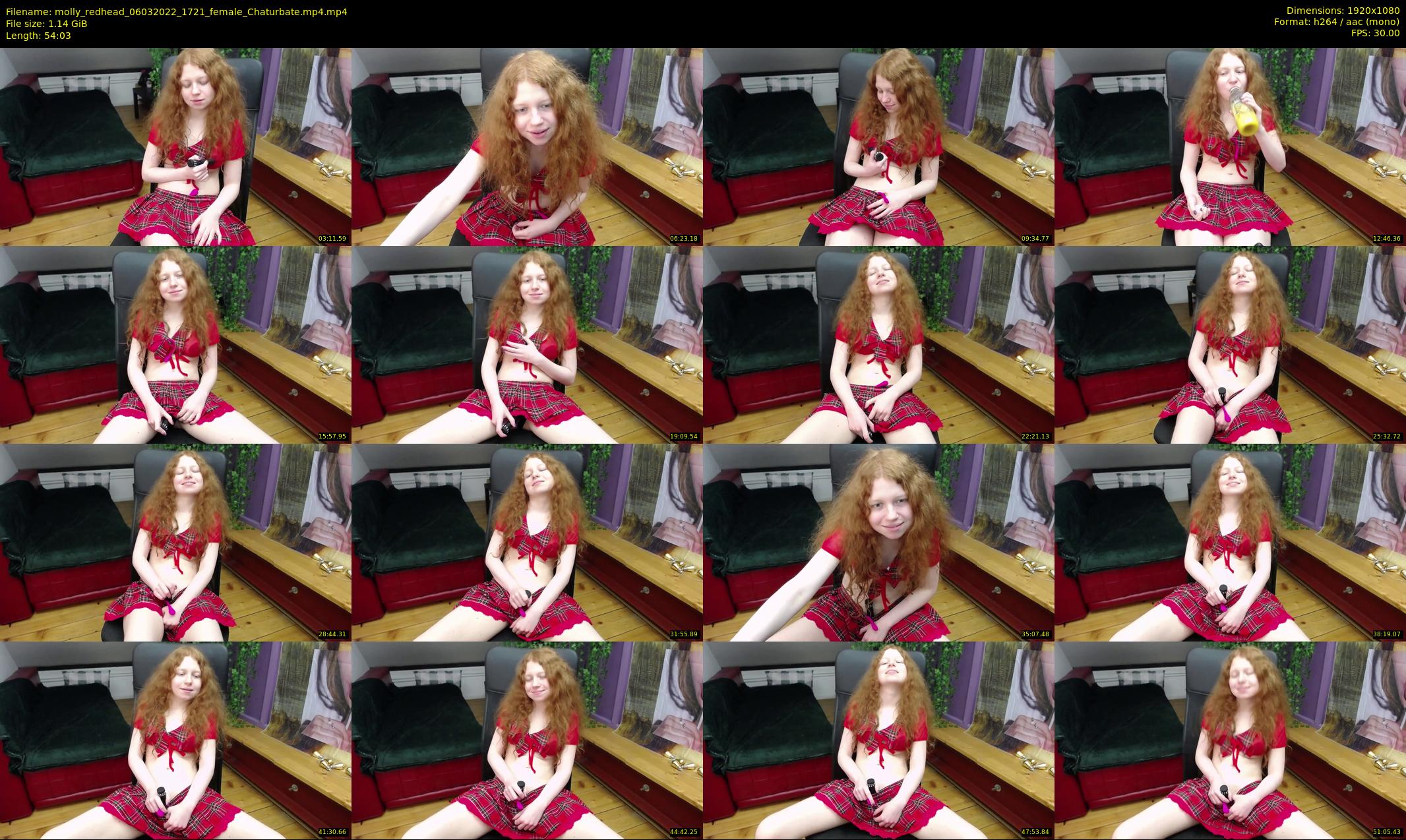 molly_redhead — 55 minute Chaturbate female cam show recording, 1080p, Mar 6, 2022