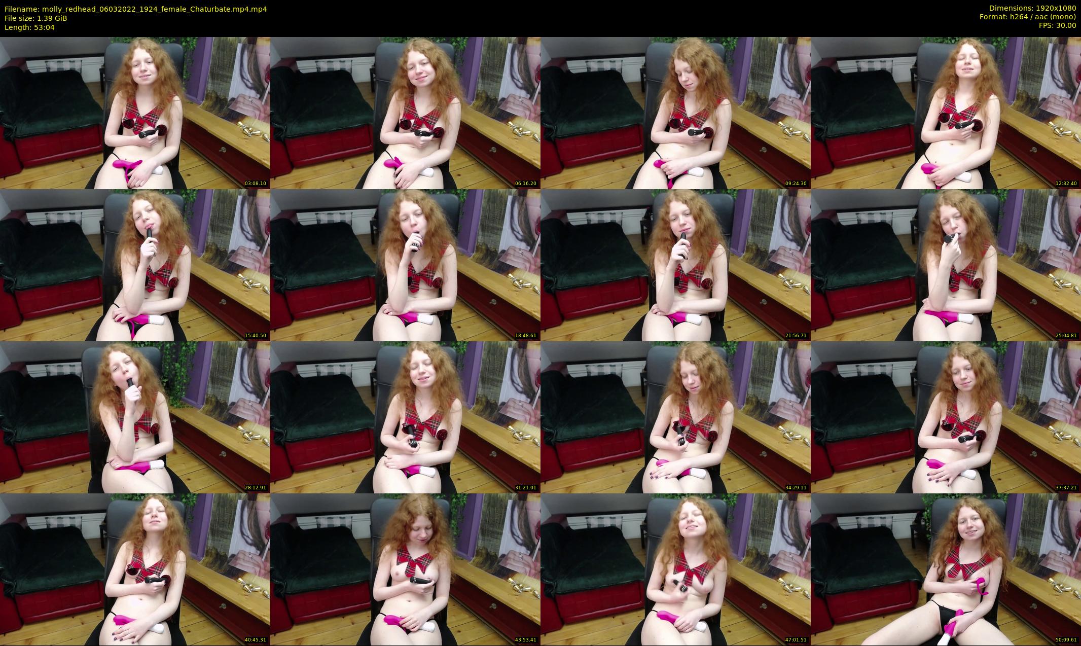molly_redhead — 54 minute Chaturbate female cam show recording, 1080p, Mar 6, 2022