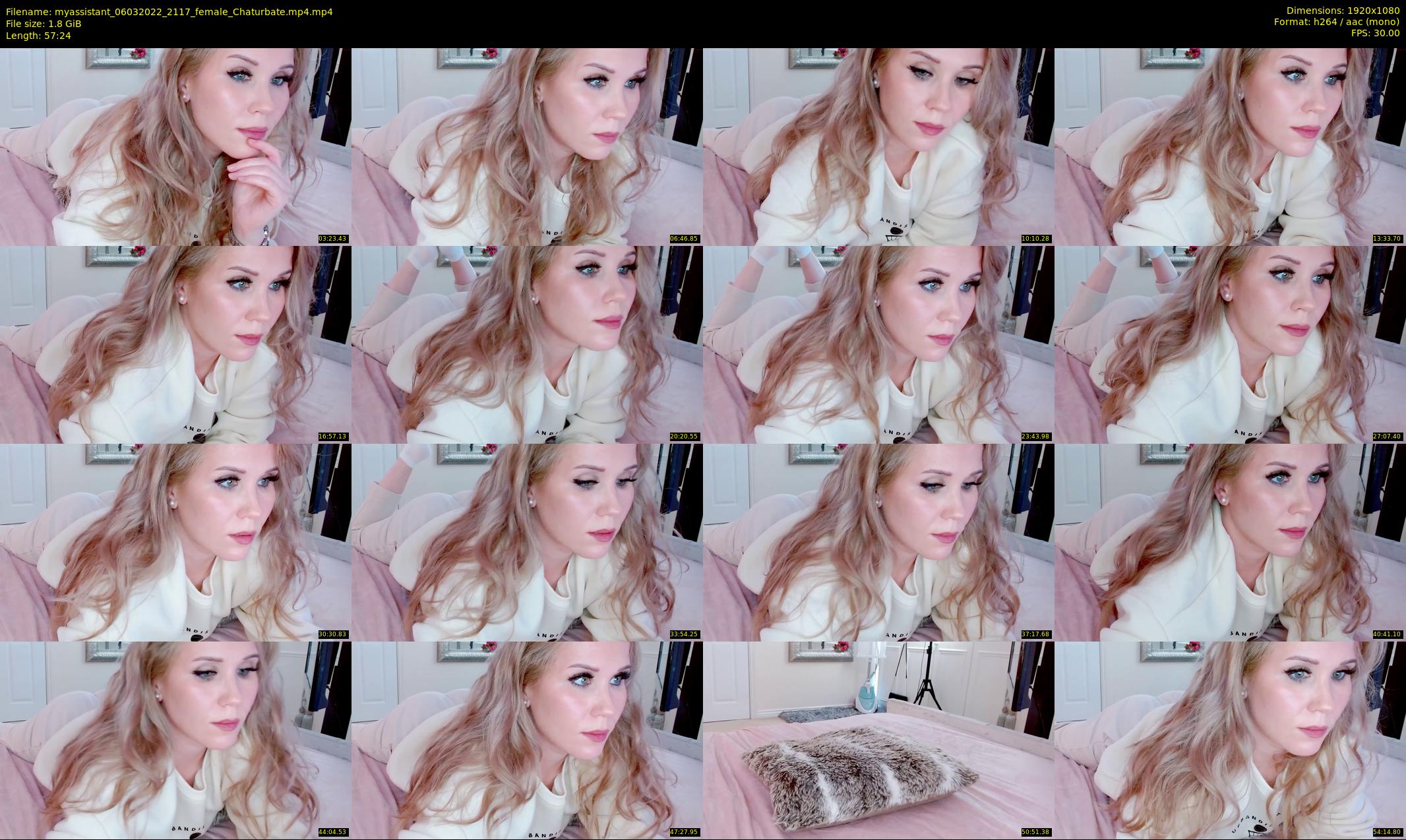 myassistant — 58 minute Chaturbate female cam show recording, 1080p, Mar 6, 2022