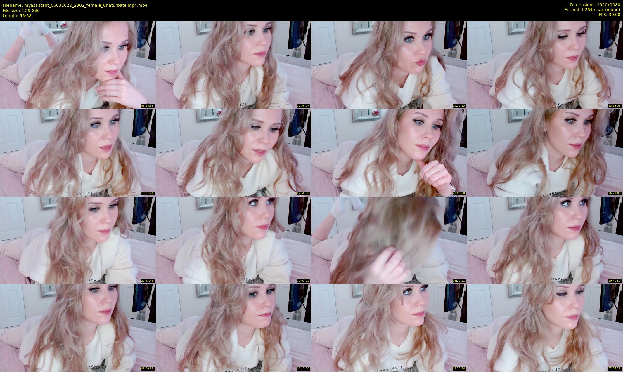 myassistant — 56 minute Chaturbate female cam show recording, 1080p, Mar 6, 2022