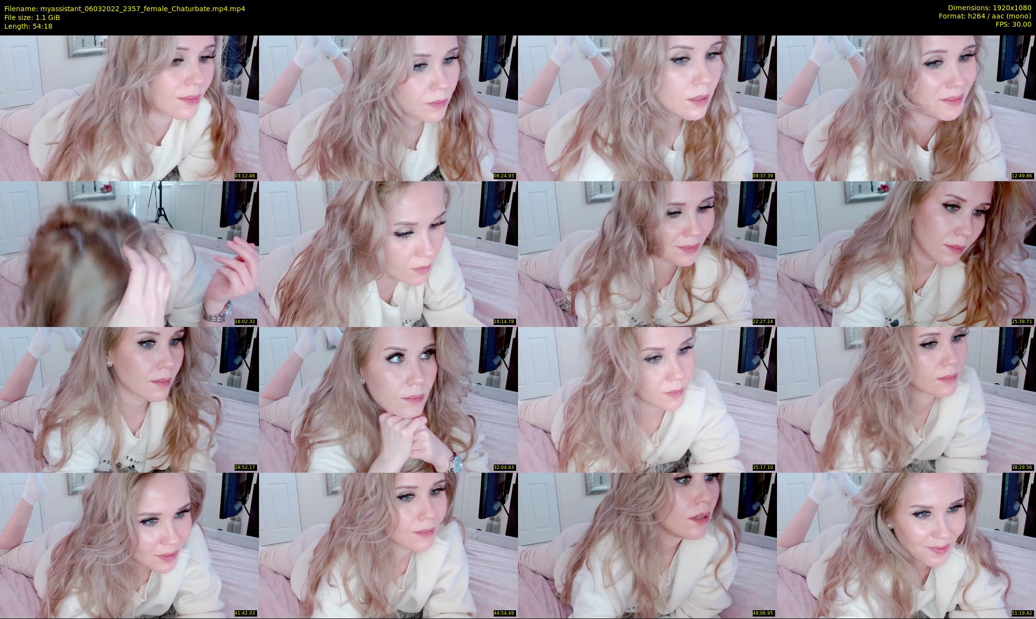 myassistant — 55 minute Chaturbate female cam show recording, 1080p, Mar 6, 2022