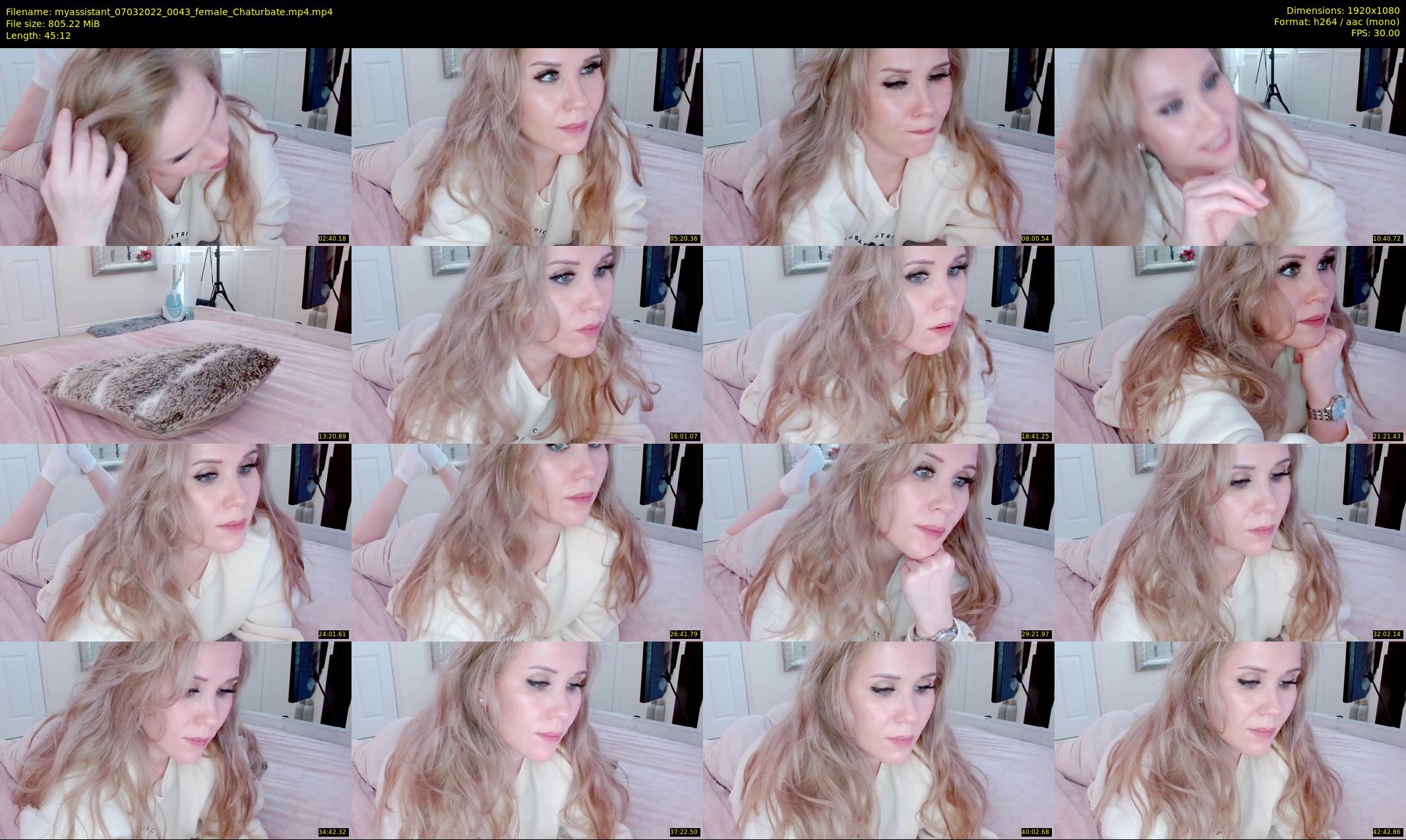myassistant — 46 minute Chaturbate female cam show recording, 1080p, Mar 7, 2022