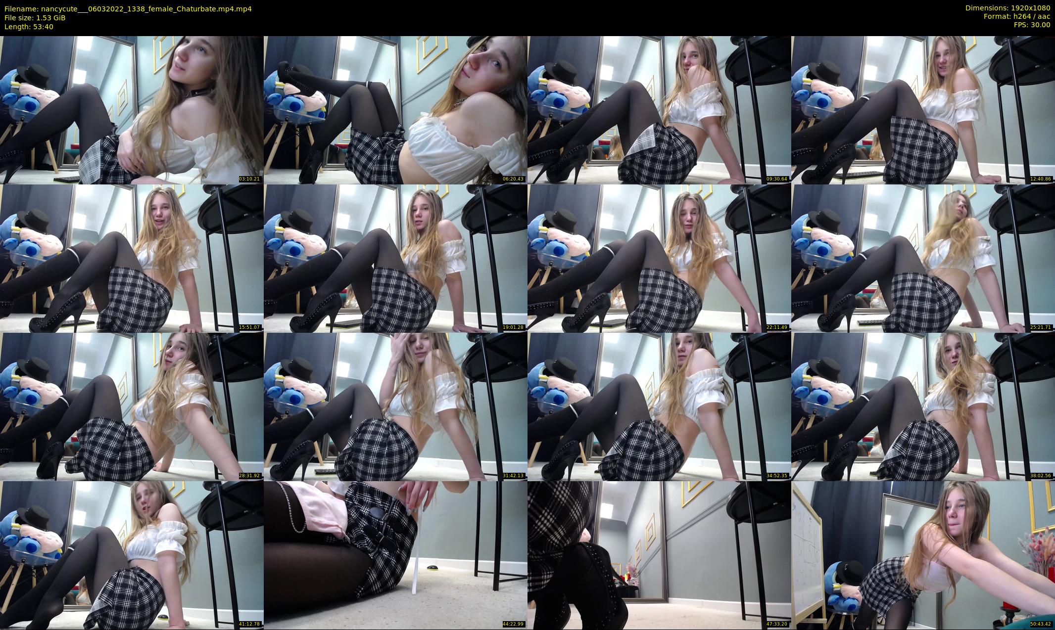 nancycute__ — 54 minute Chaturbate female cam show recording, 1080p, Mar 6, 2022