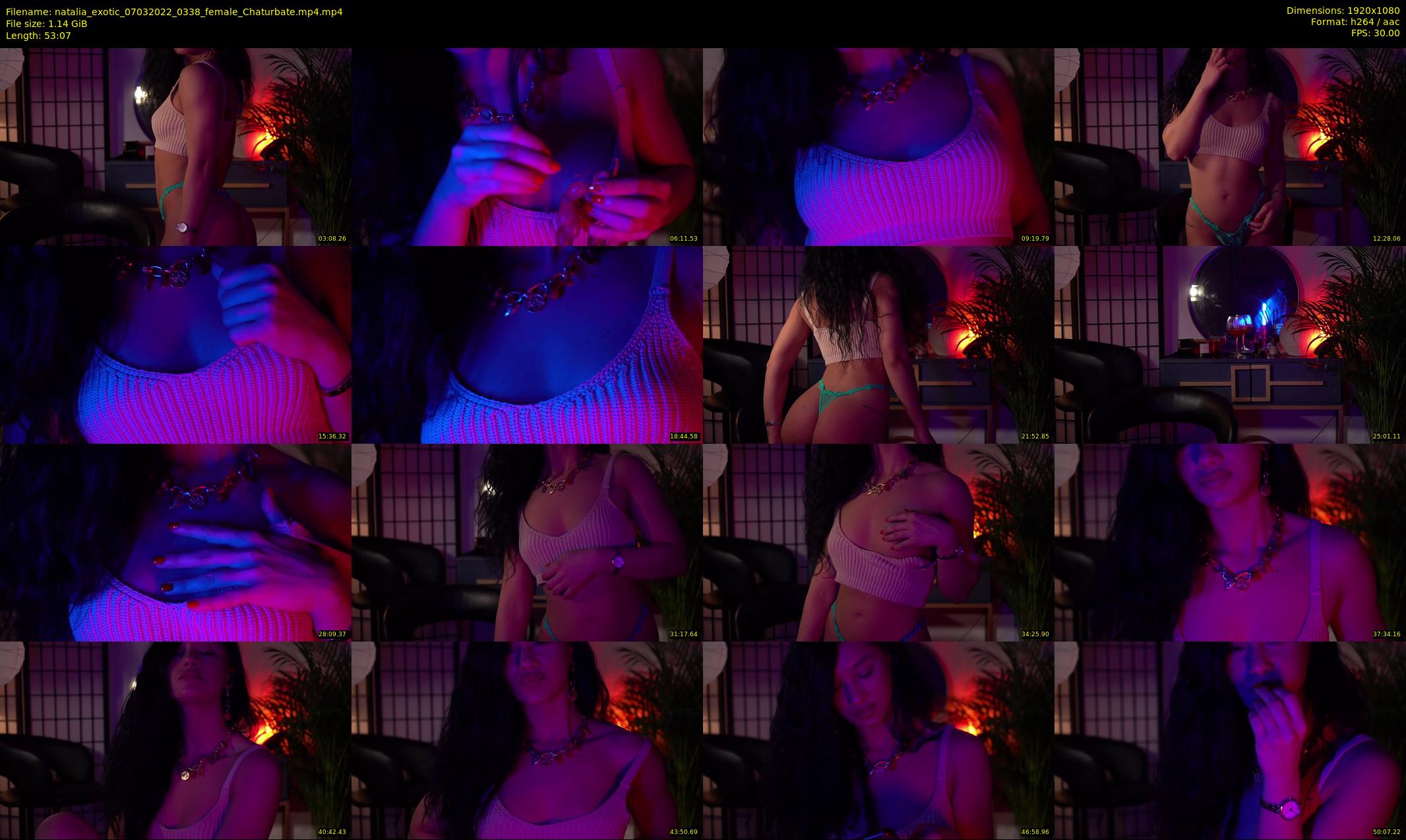 natalia_exotic — 54 minute Chaturbate female cam show recording, 1080p, Mar 7, 2022
