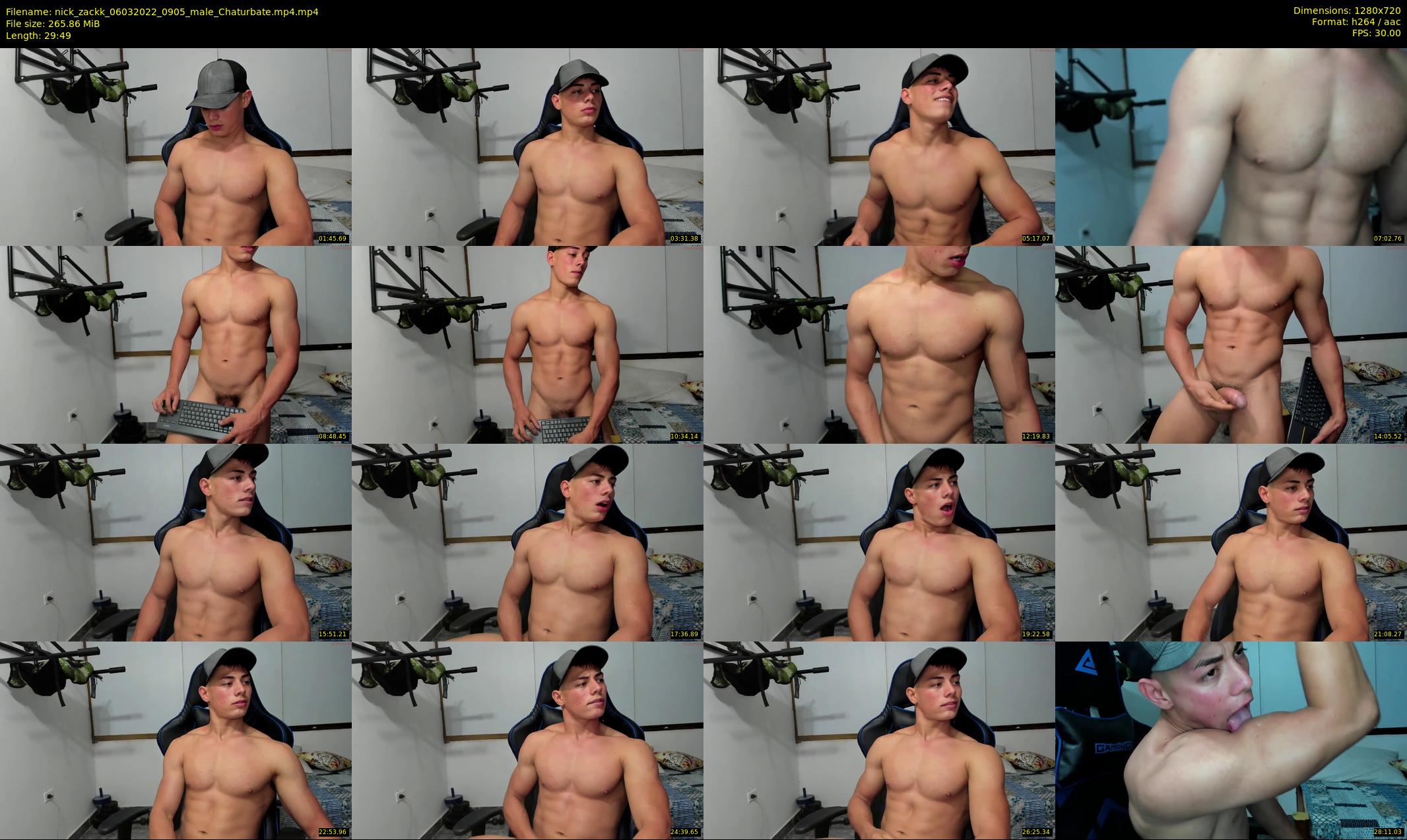 nick_zackk — 30 minute Chaturbate male cam show recording, 720p, Mar 6, 2022