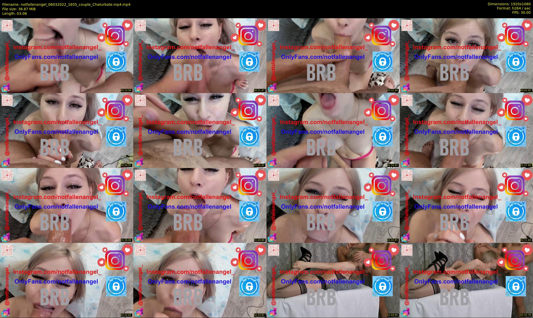 notfallenangel — 4 minute Chaturbate couple cam show recording, 1080p, Mar 6, 2022