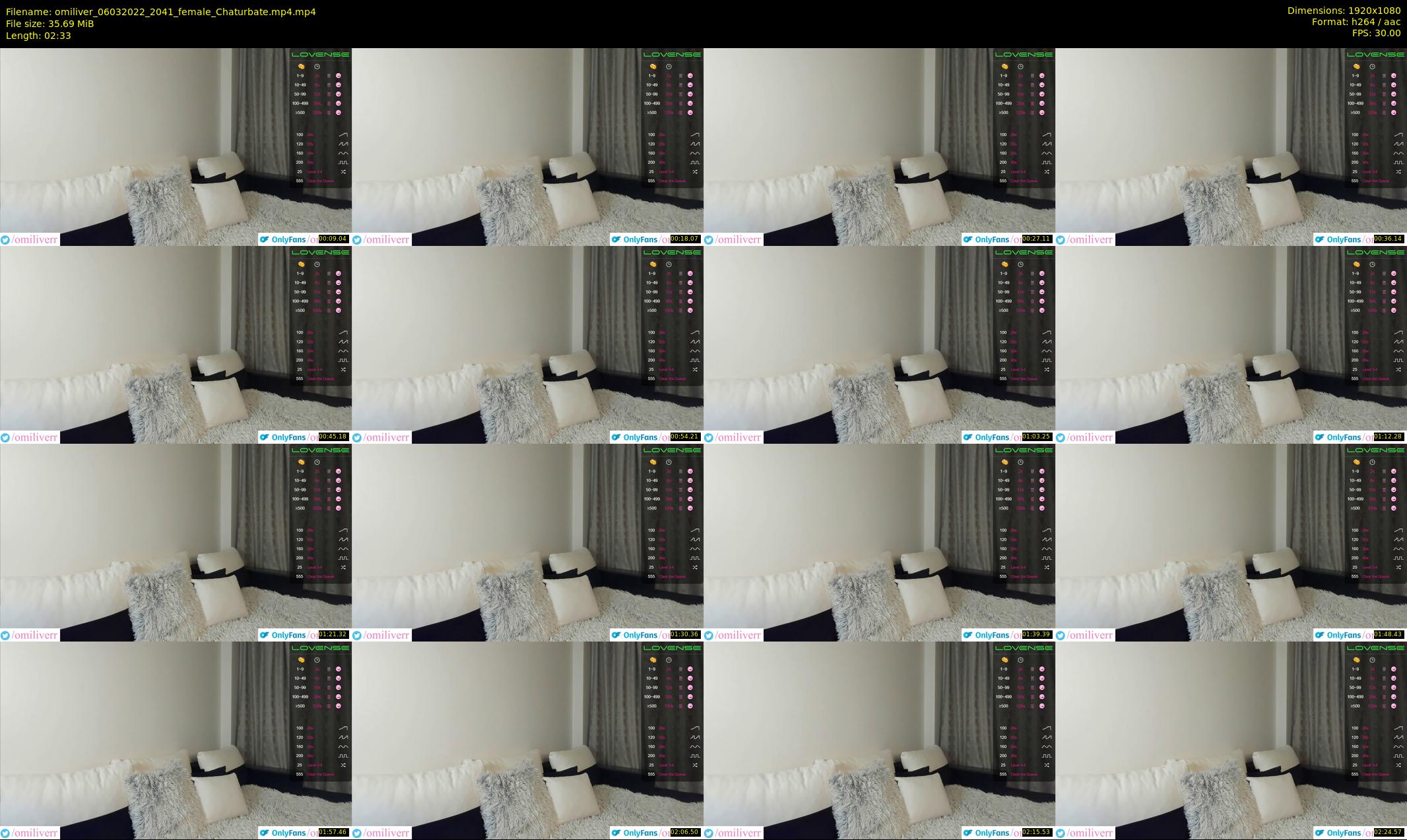 omiliver — 3 minute Chaturbate female cam show recording, 1080p, Mar 6, 2022