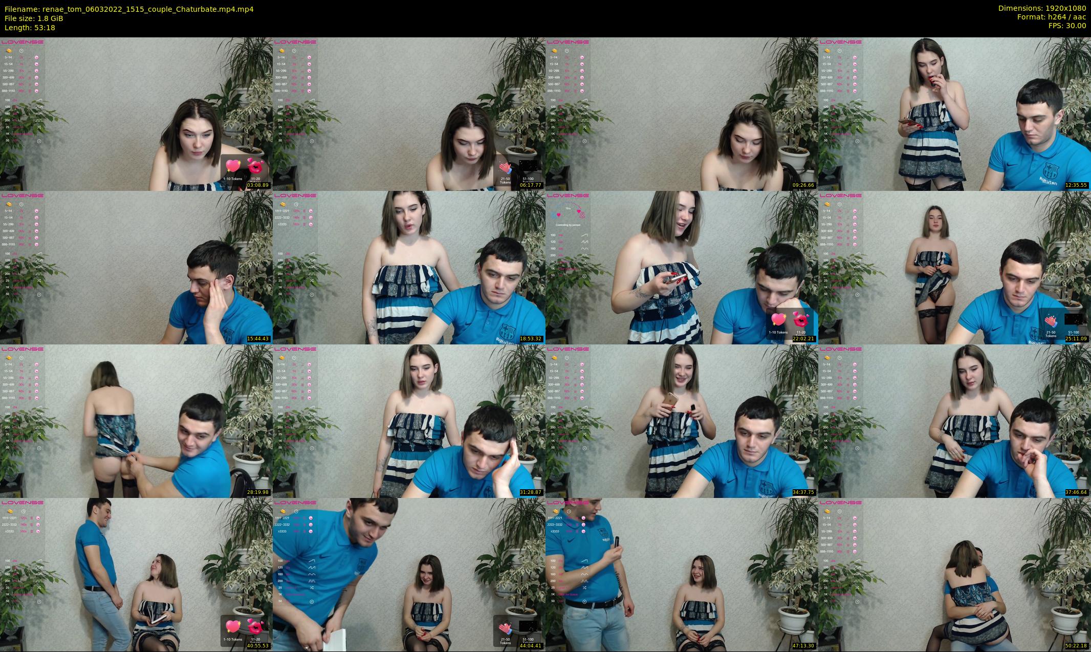 renae_tom — 54 minute Chaturbate couple cam show recording, 1080p, Mar 6, 2022