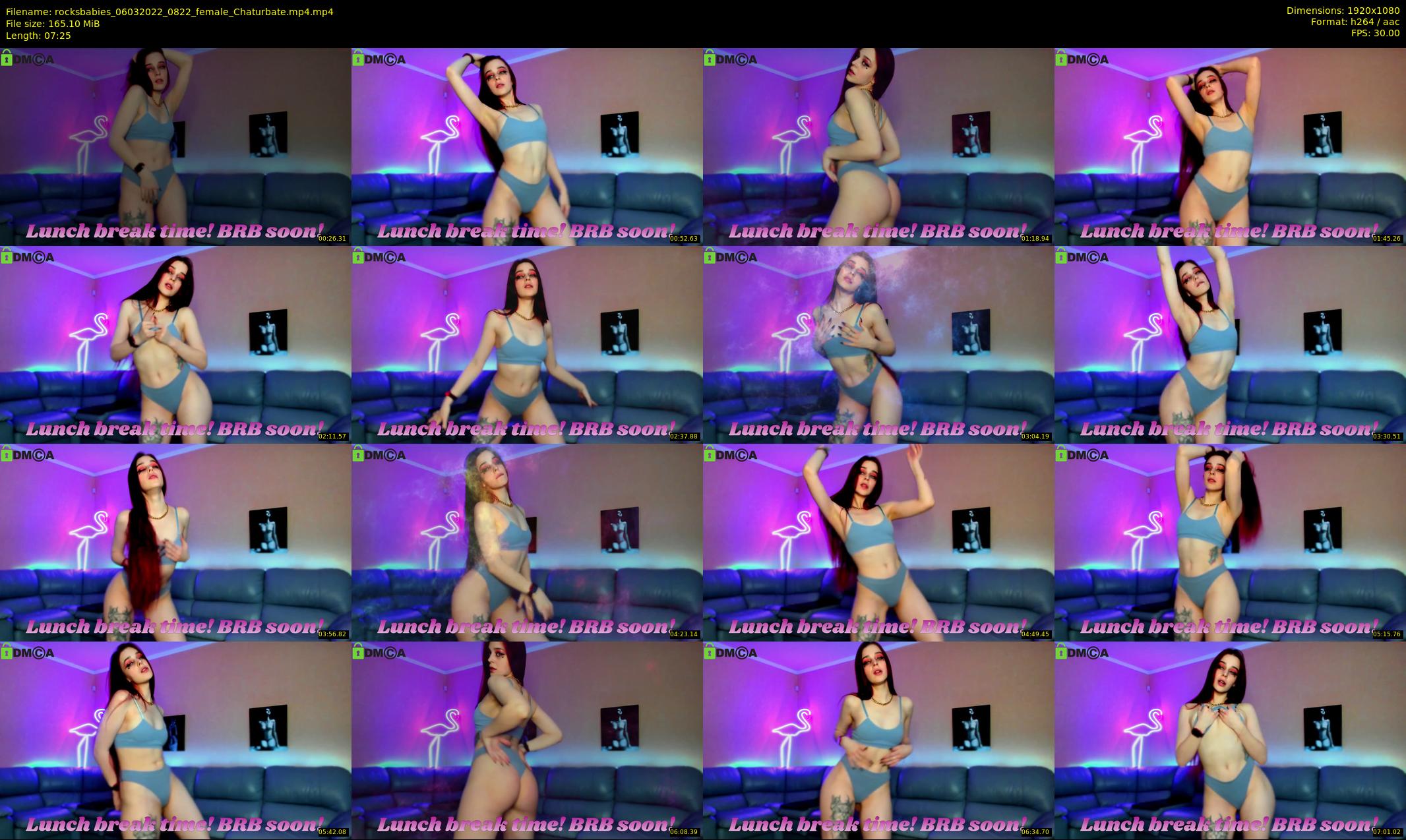 rocksbabies — 8 minute Chaturbate female cam show recording, 1080p, Mar 6, 2022